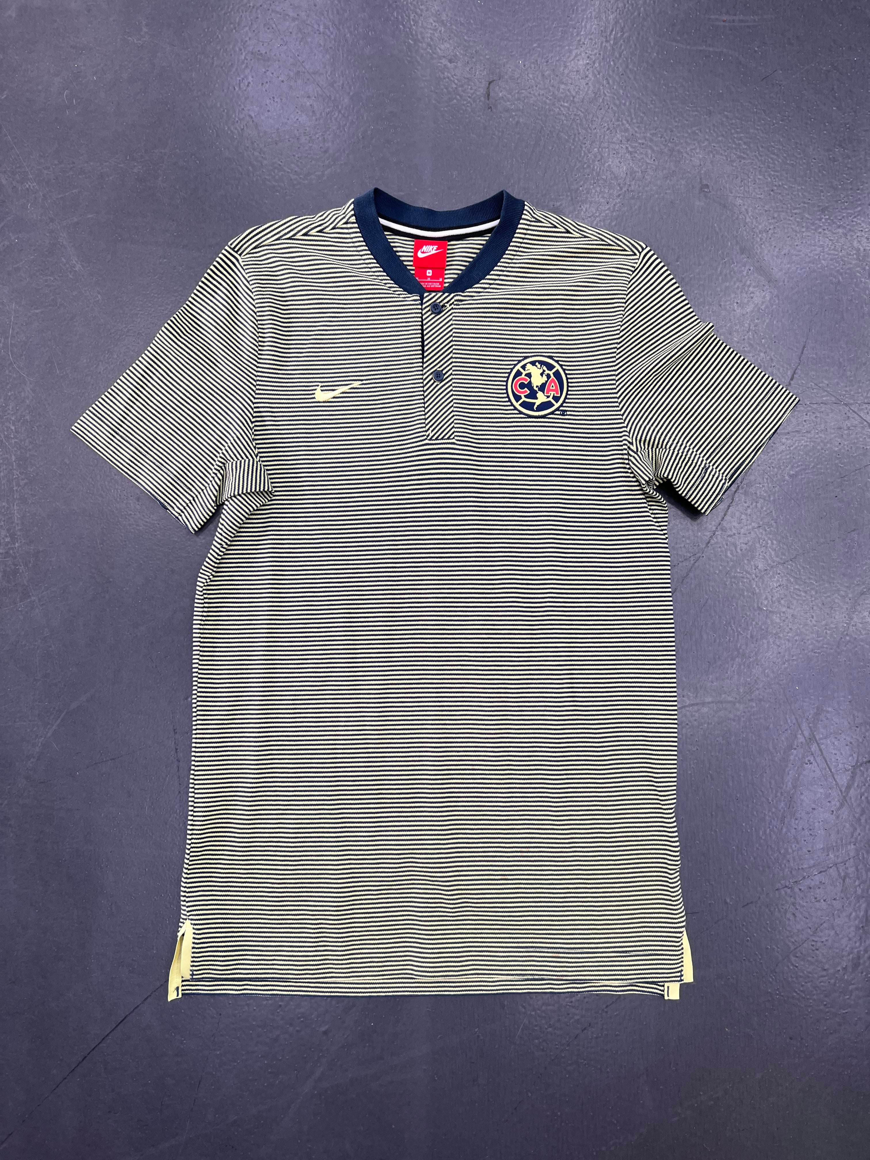 Nike Club América Striped Polo Shirt