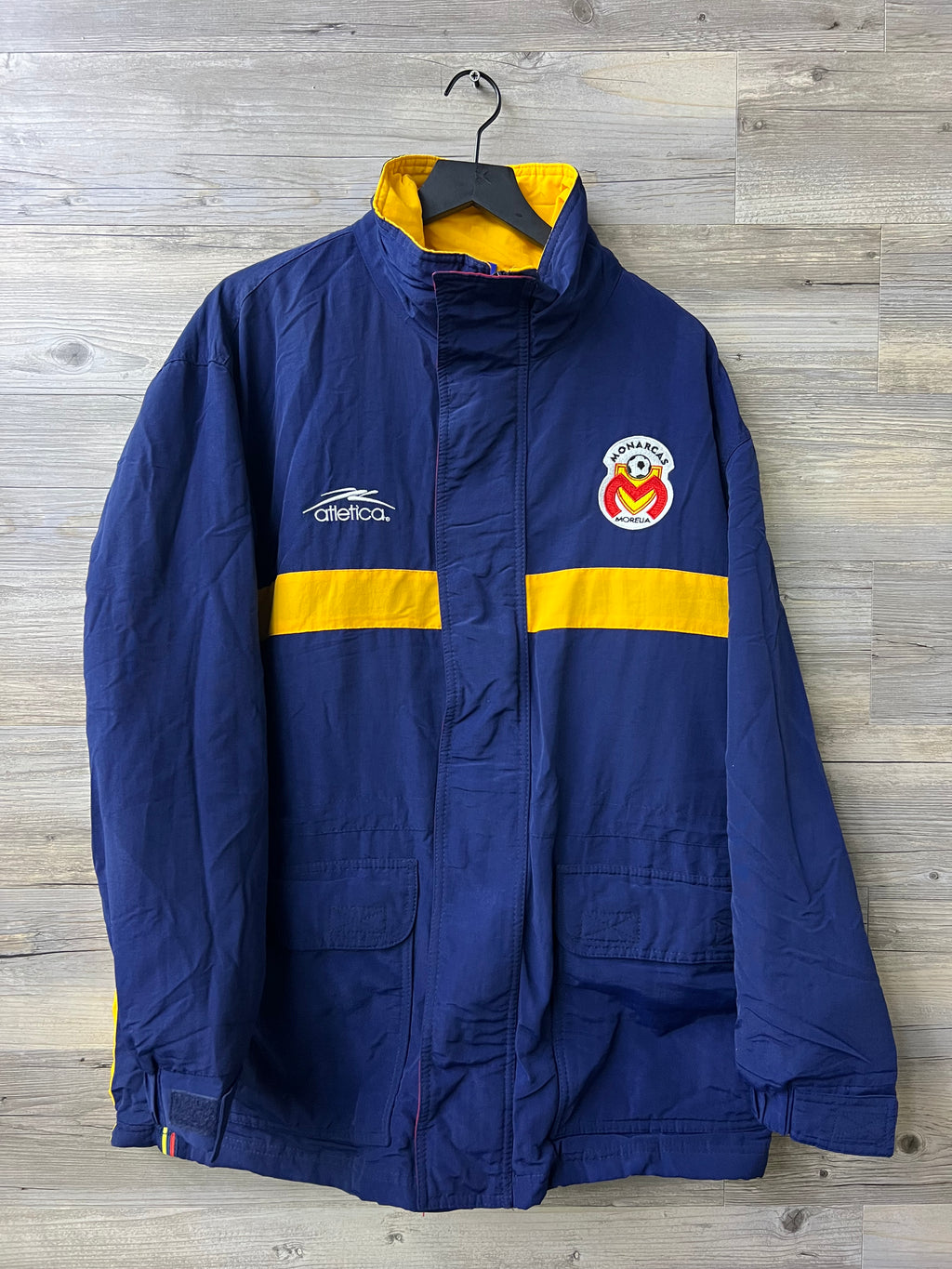 Atlética Monarcas Morelia Navy & Yellow Full-Zip Training Jacket