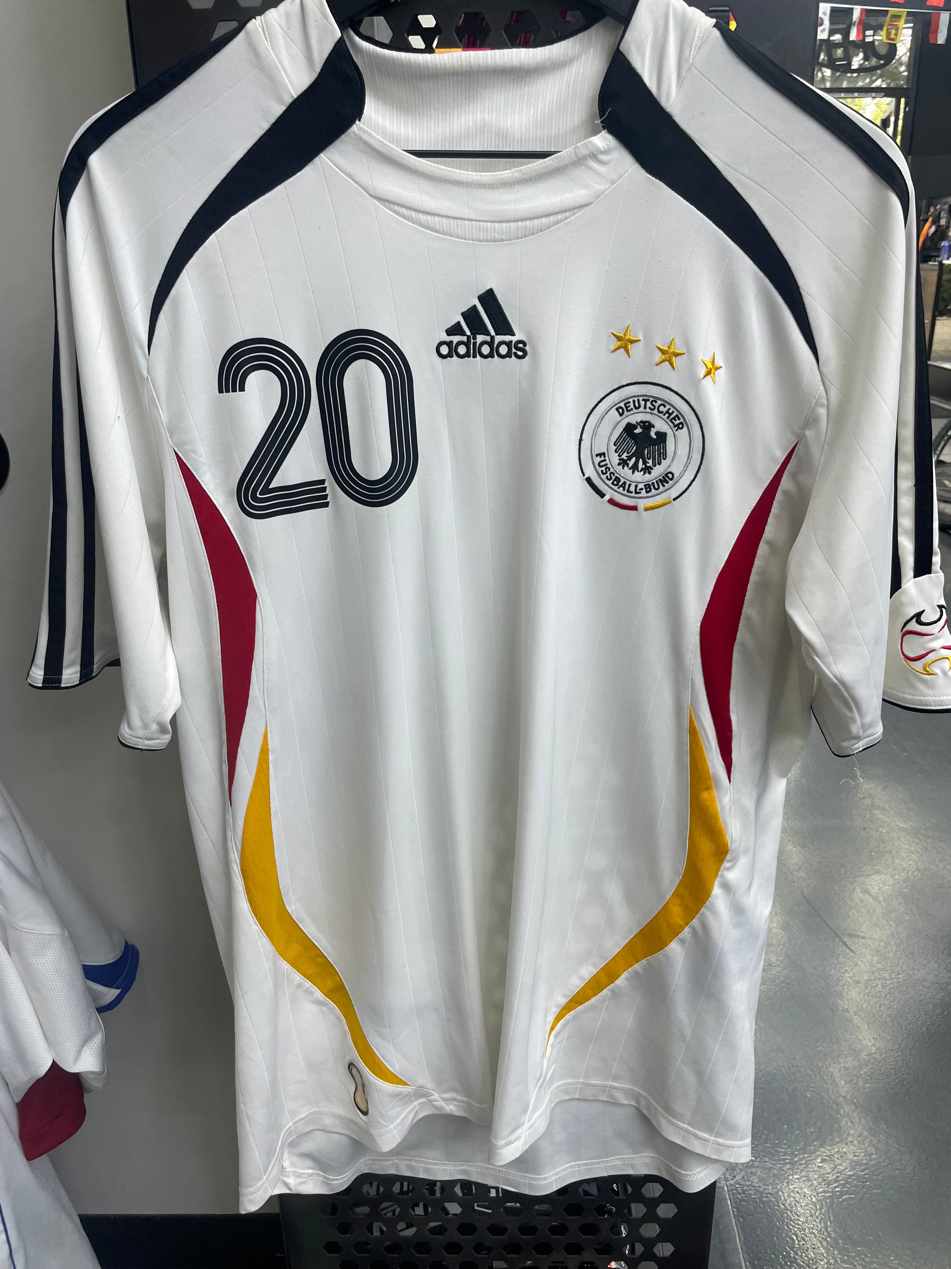 Adidas Germany 2005-2007 Home Jersey- Podolski #20