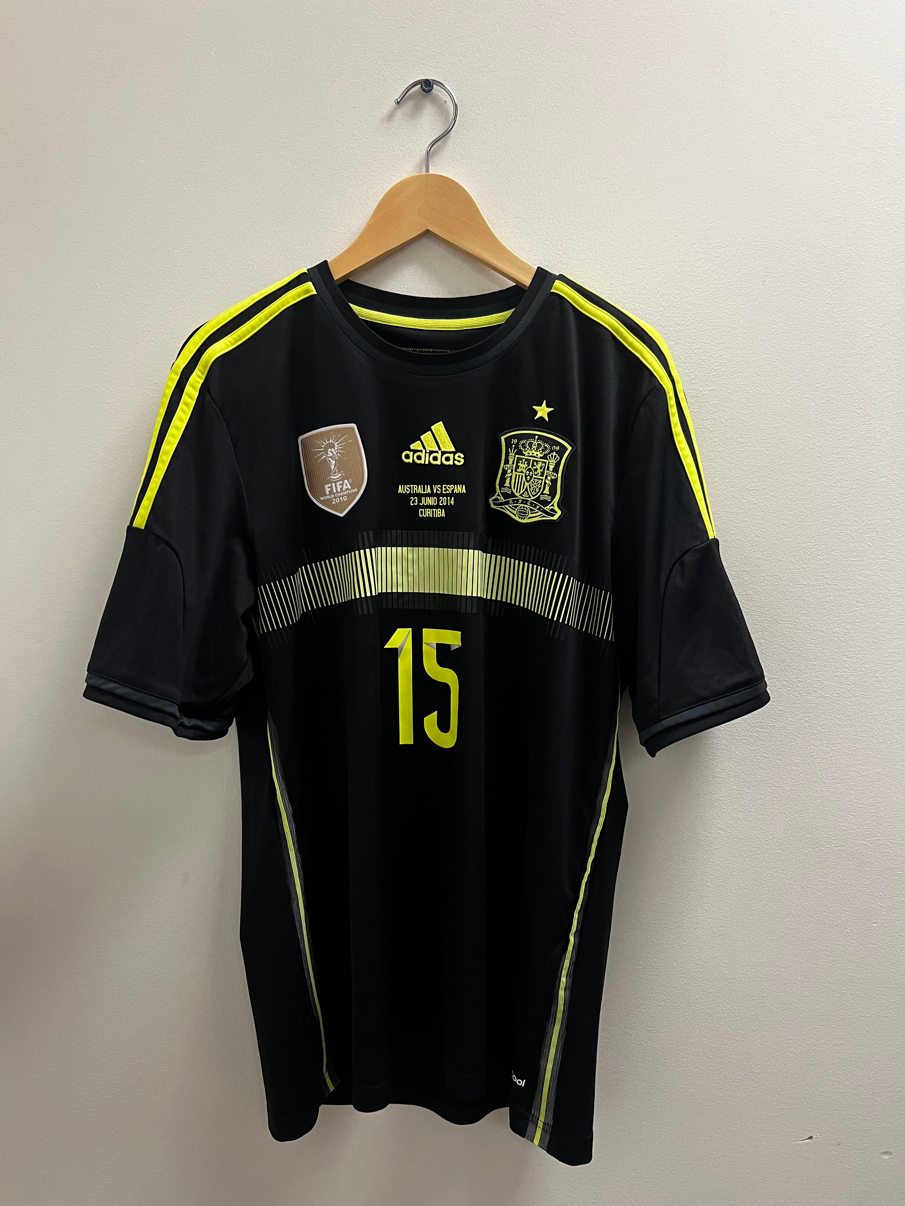Adidas Spain 2014 World Cup Away Jersey – Sergio Ramos #15