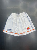 Atletica Monarcas Morelia Shorts (White, Red/Yellow Striping)