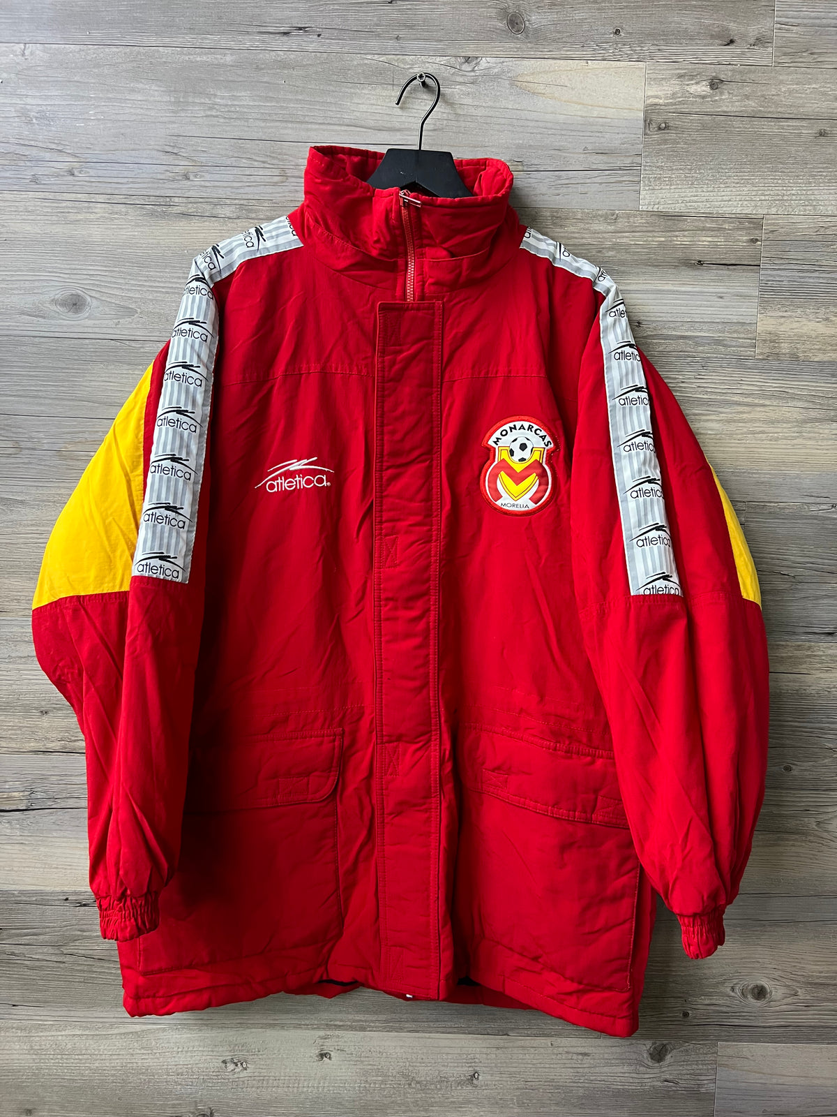 Atlética Monarcas Morelia Red & Yellow Full-Zip Training Jacket
