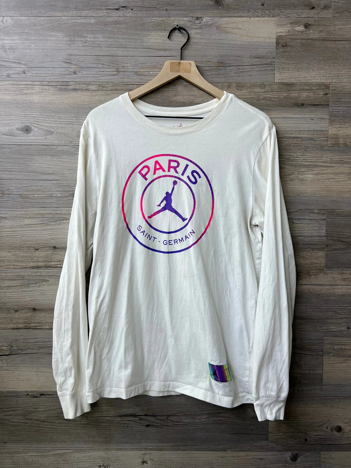 Jordan x Paris Saint-Germain 2020 Long-Sleeve Logo T-Shirt – White