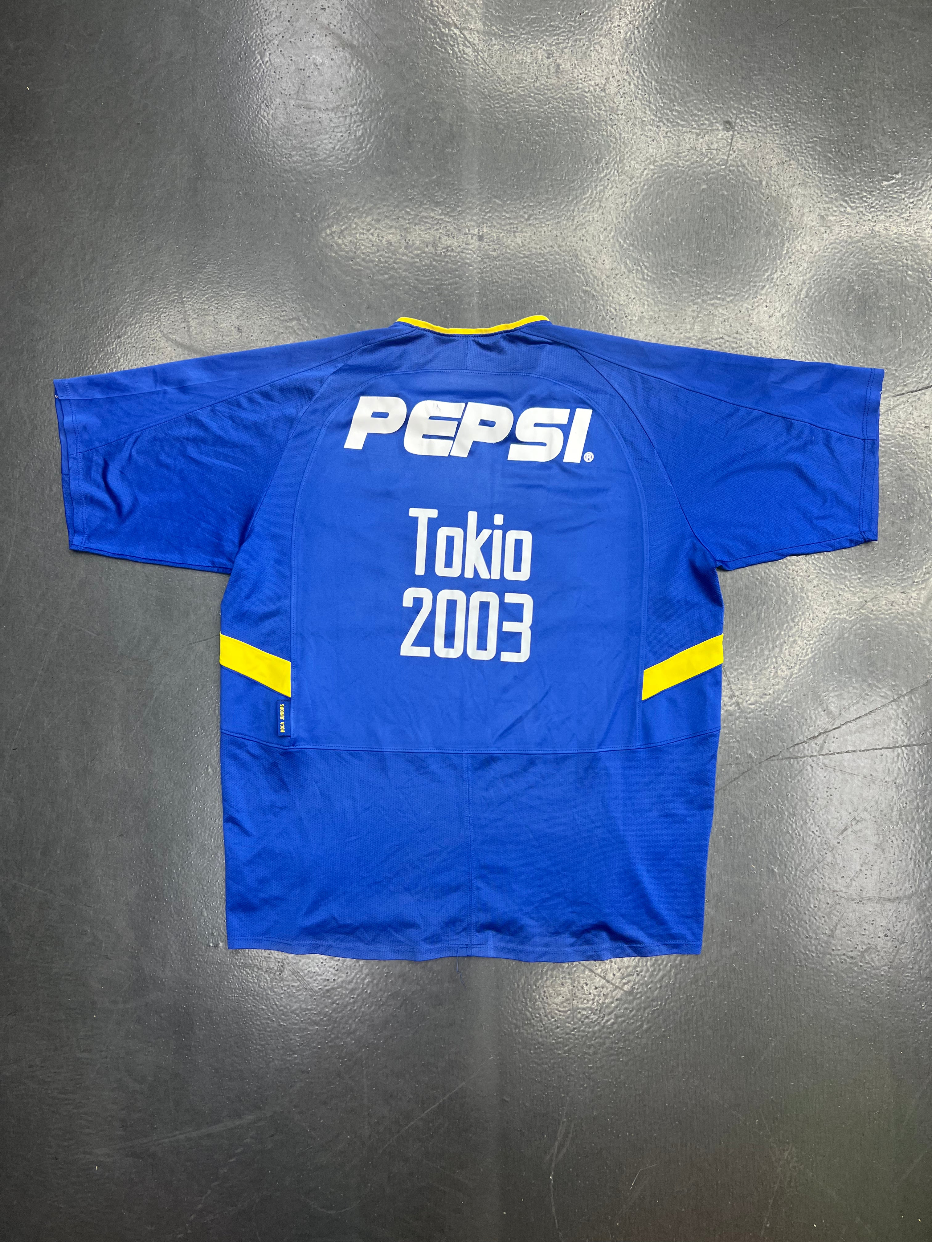 Nike Boca Juniors 2003–04 Home Jersey – Japan Tour “Tokio 2003” – Pepsi Sponsor