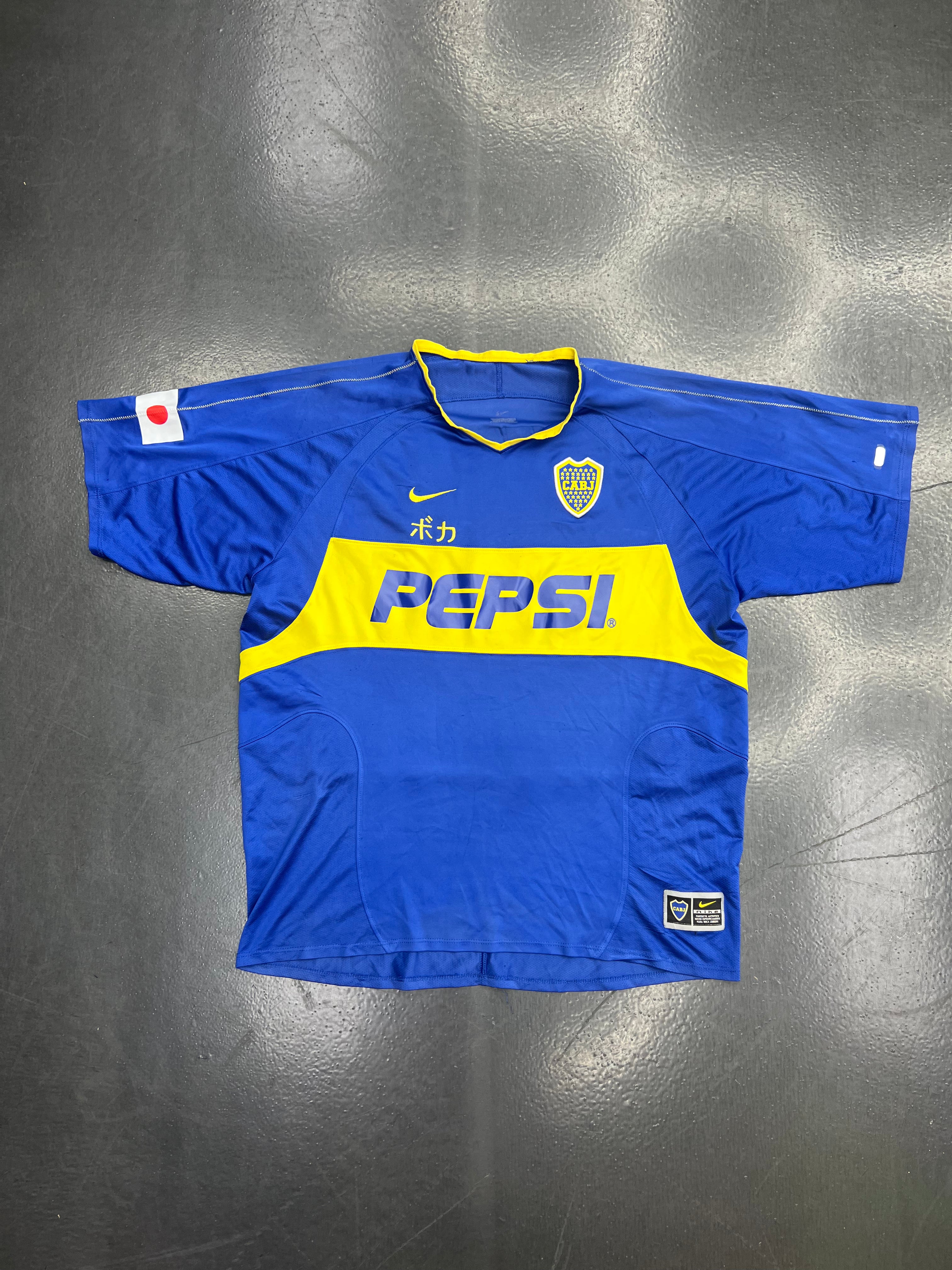 Nike Boca Juniors 2003–04 Home Jersey – Japan Tour “Tokio 2003” – Pepsi Sponsor
