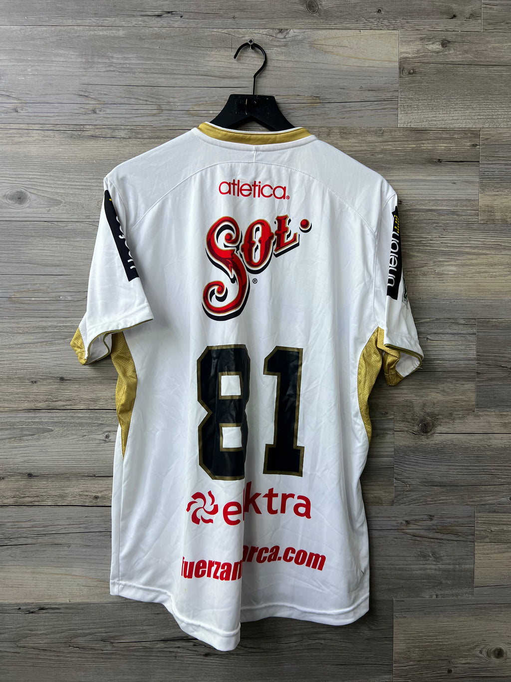 Atlética Monarcas Morelia 2010–11 Away Jersey – Aldo Leão Ramírez #81 – Multi-Signed
