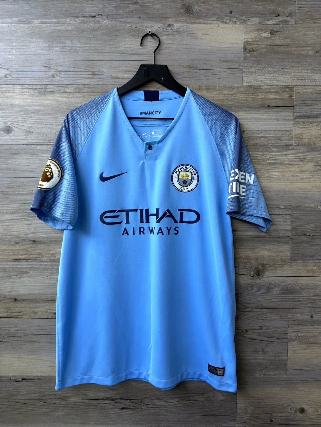 Nike Manchester City 2018–19 Home Jersey – Kevin De Bruyne #17