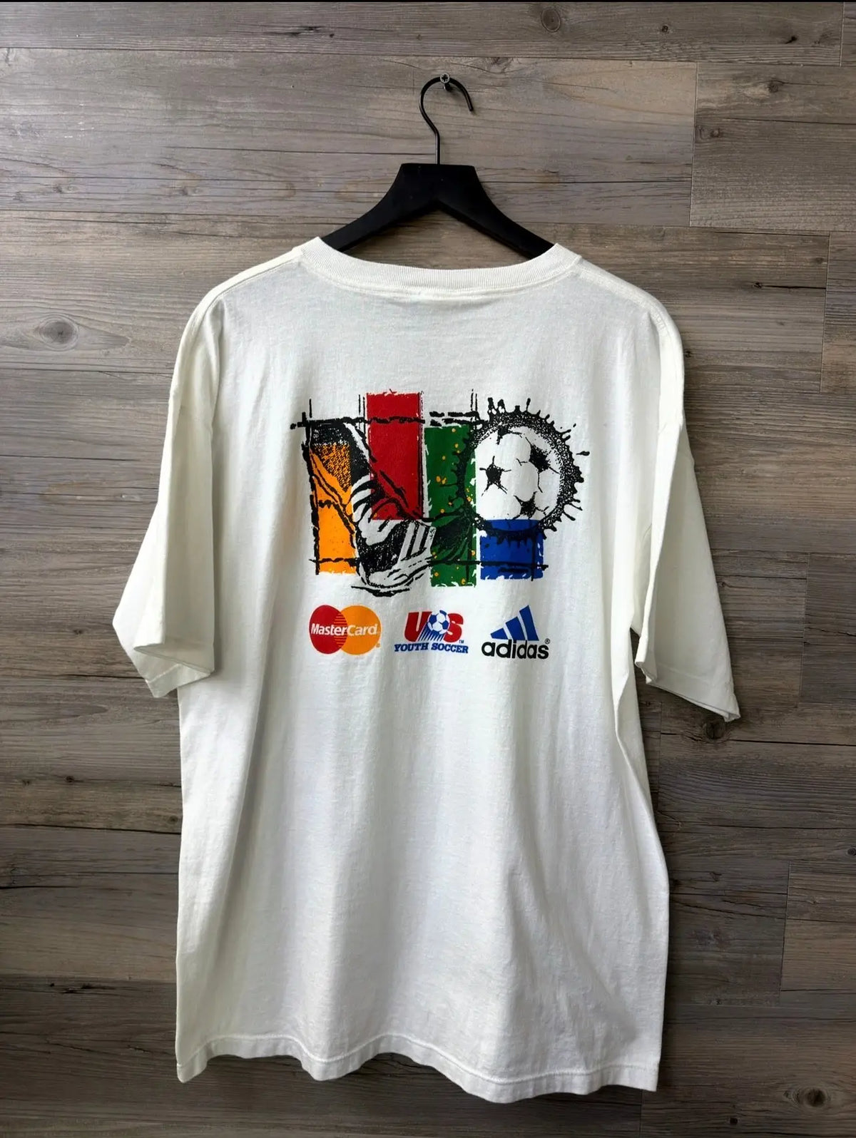 Adidas US Youth Soccer 1994  White Graphic T-Shirt