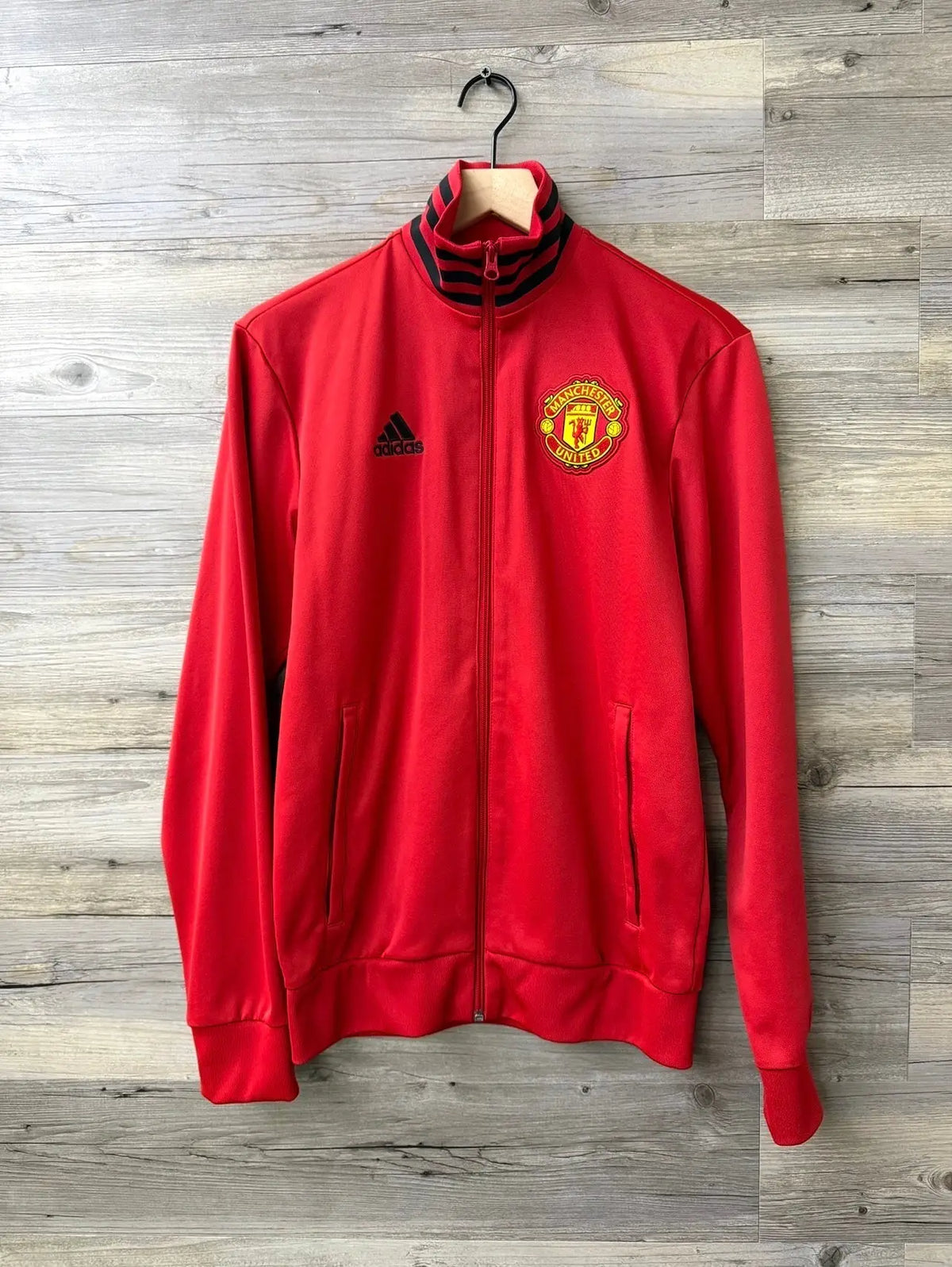 Adidas Manchester United 3-Stripes Full-Zip Track Jacket