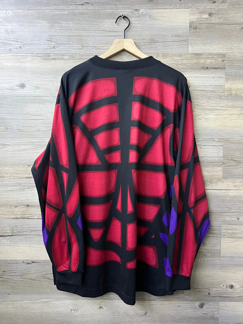 Adidas 1995–97 “Terminator” Goalkeeper Jersey – Black / Red / Purple