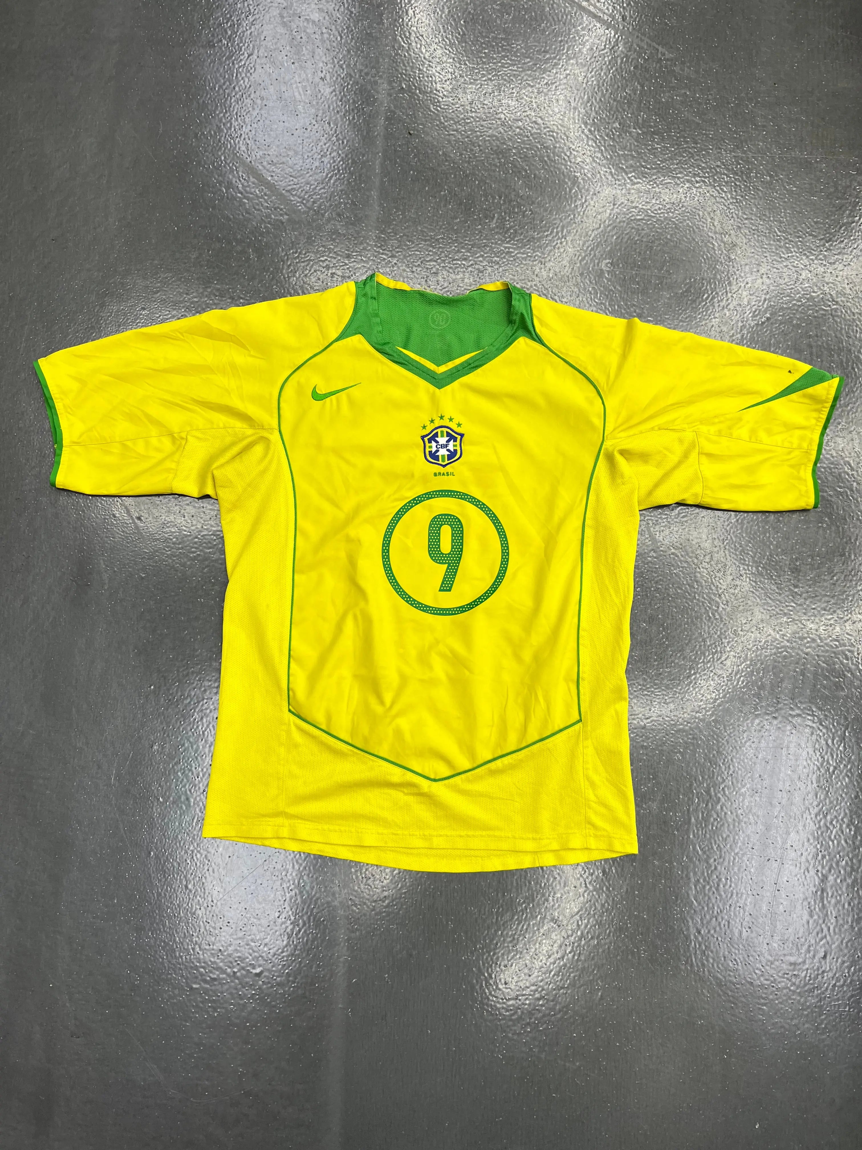2004-2006 Brazil Home Ronaldo #9 Jersey – Nike – Iconic Era Kit (WC06 Cycle) STA Apparel