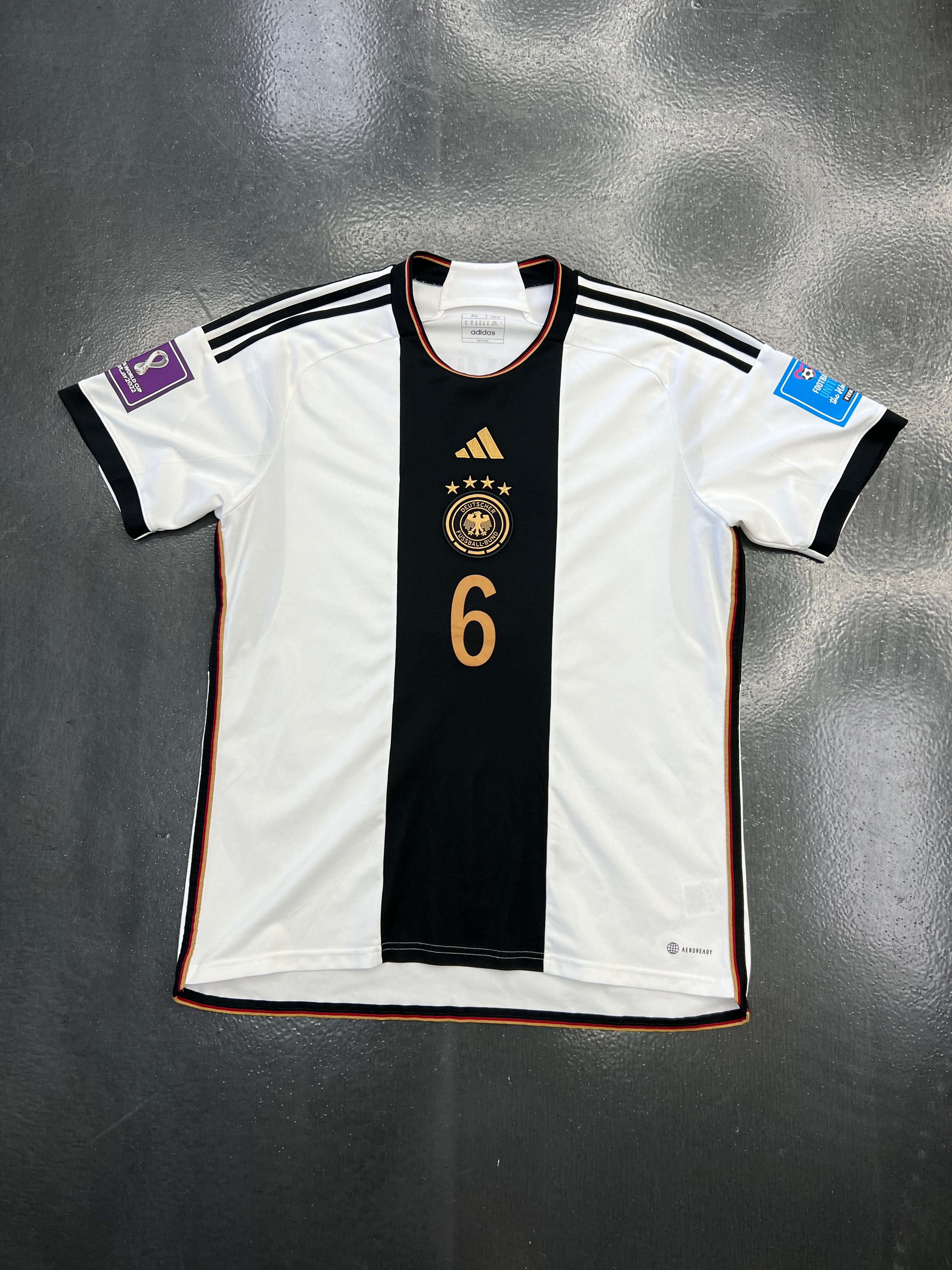 Adidas Germany Kimmich #6 2022 Home w/ WC Patches