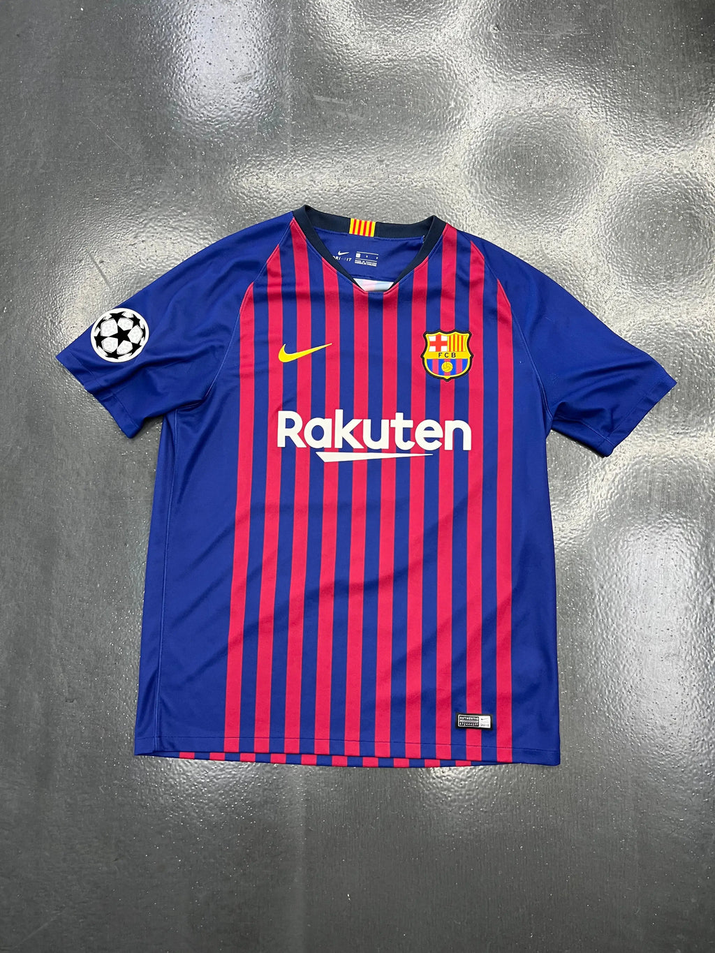 NIKE FC Barcelona 18/19 Home Champions League Jersey – Messi #10 STA Apparel