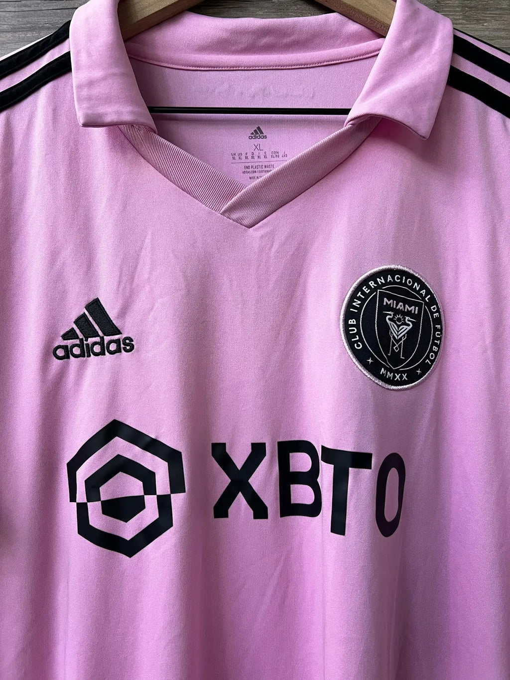 adidas Inter Miami 2022/23 Home Jersey – Pink/Black — detail