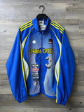 adidas Originals 2025 Teamgeist Moto Track Jacket – Blue/Yellow — front