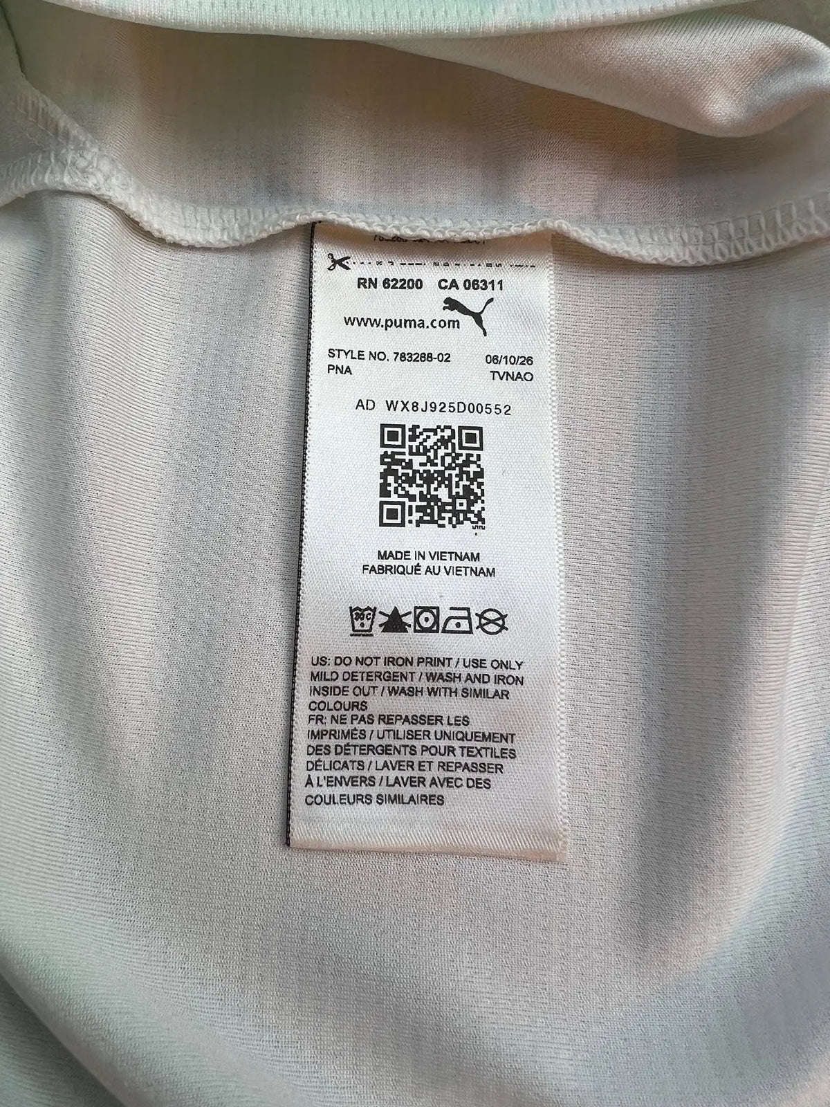 Puma Portugal 2026 Away Jersey – Cristiano Ronaldo #7 – White/Green — product code label