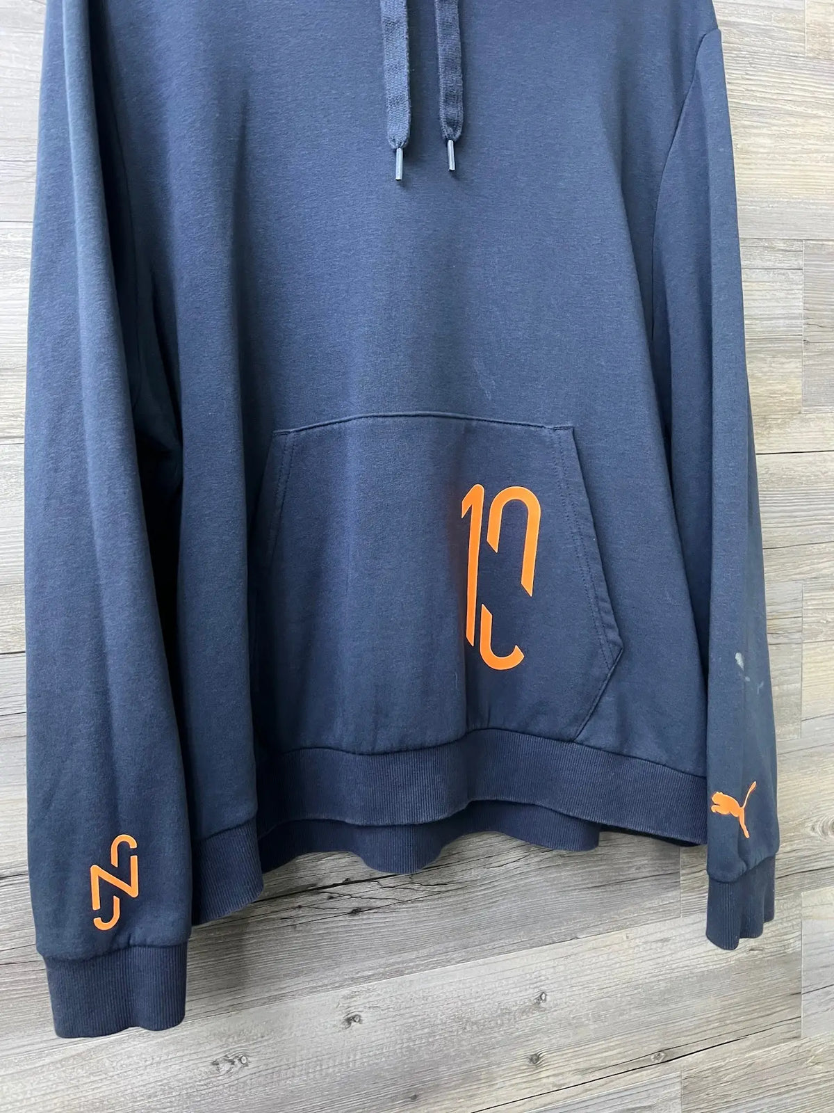Puma Neymar Jr. Flare Hoodie – Navy/Orange/Pink — detail