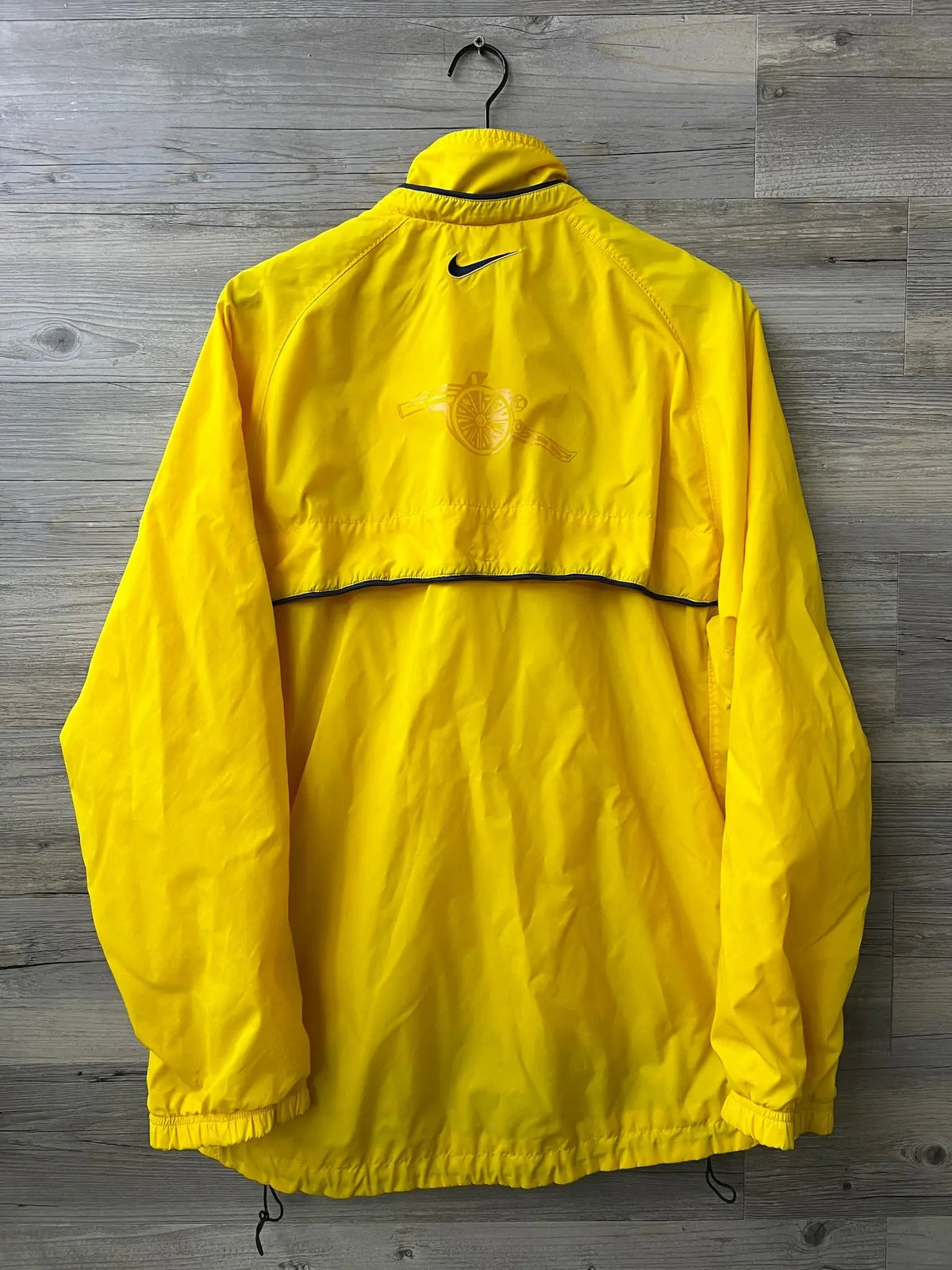 Nike Arsenal 1998/99 Windbreaker – Yellow/Black — back