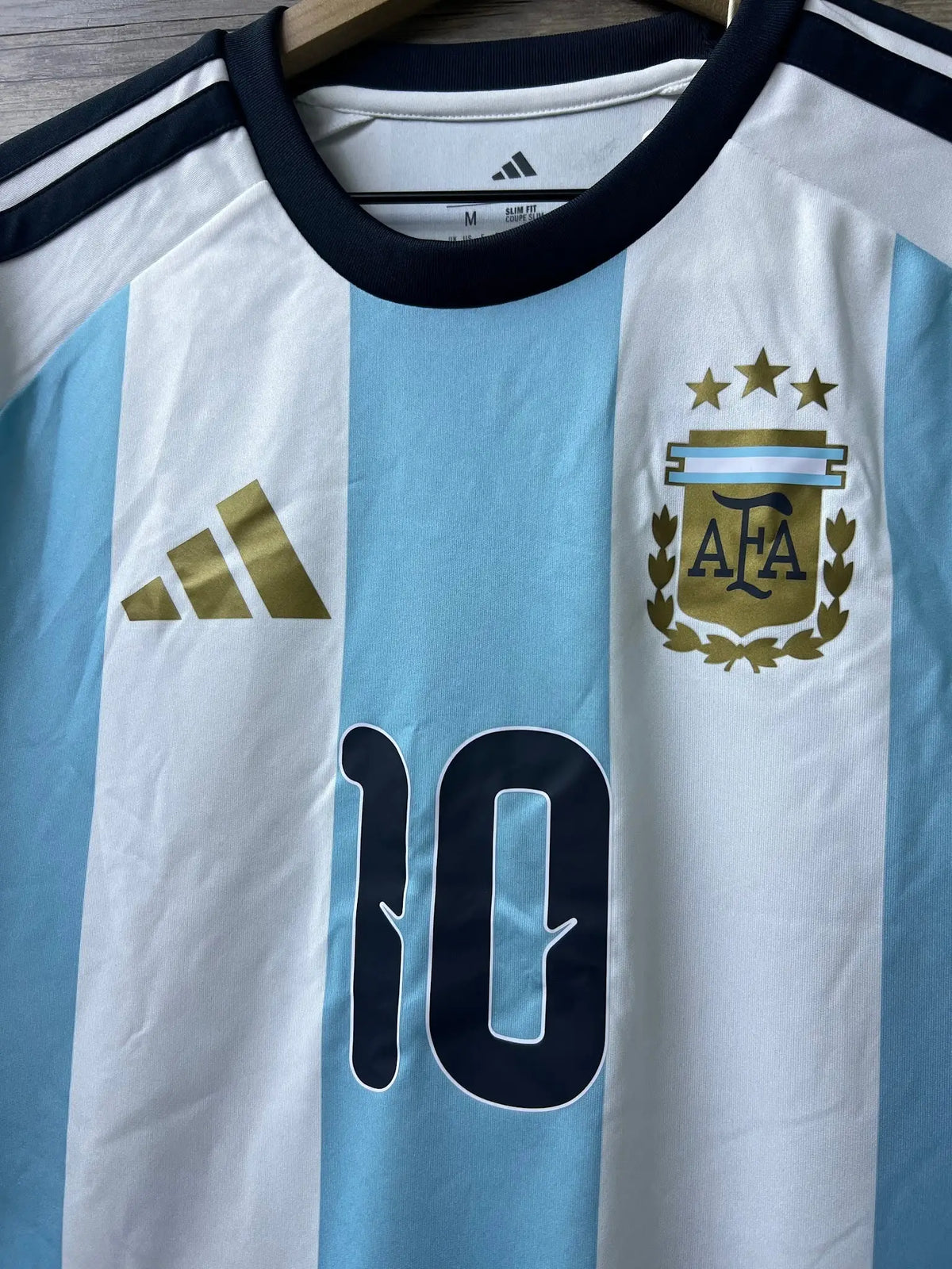 adidas Argentina 2026 Home Messi #10 Fan Jersey – White/Sky Blue (BNWT) — detail