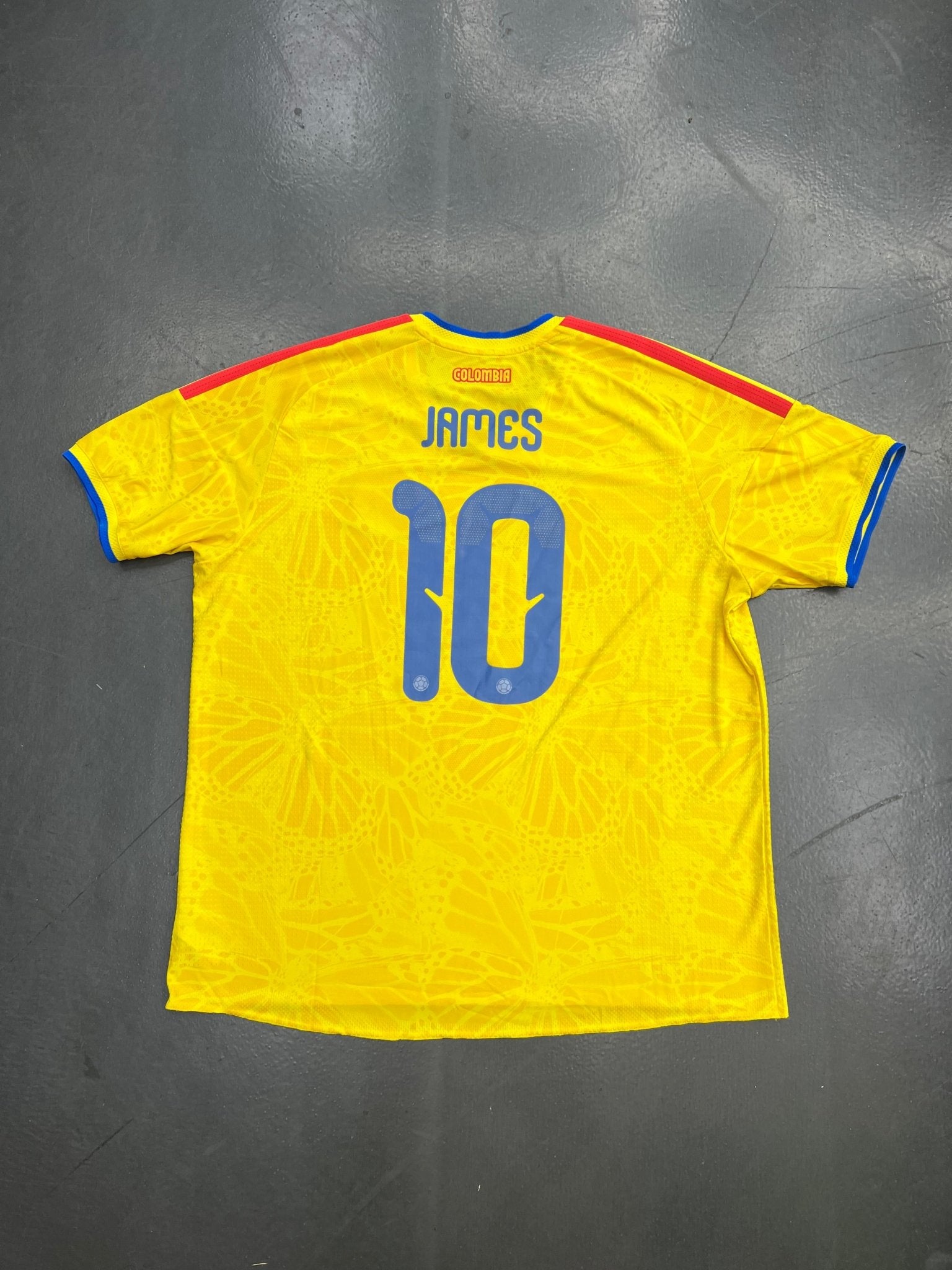 Adidas Colombia 2026 World Cup Home Authentic Jersey – James Rodríguez 10 - STA Apparel - Colombia