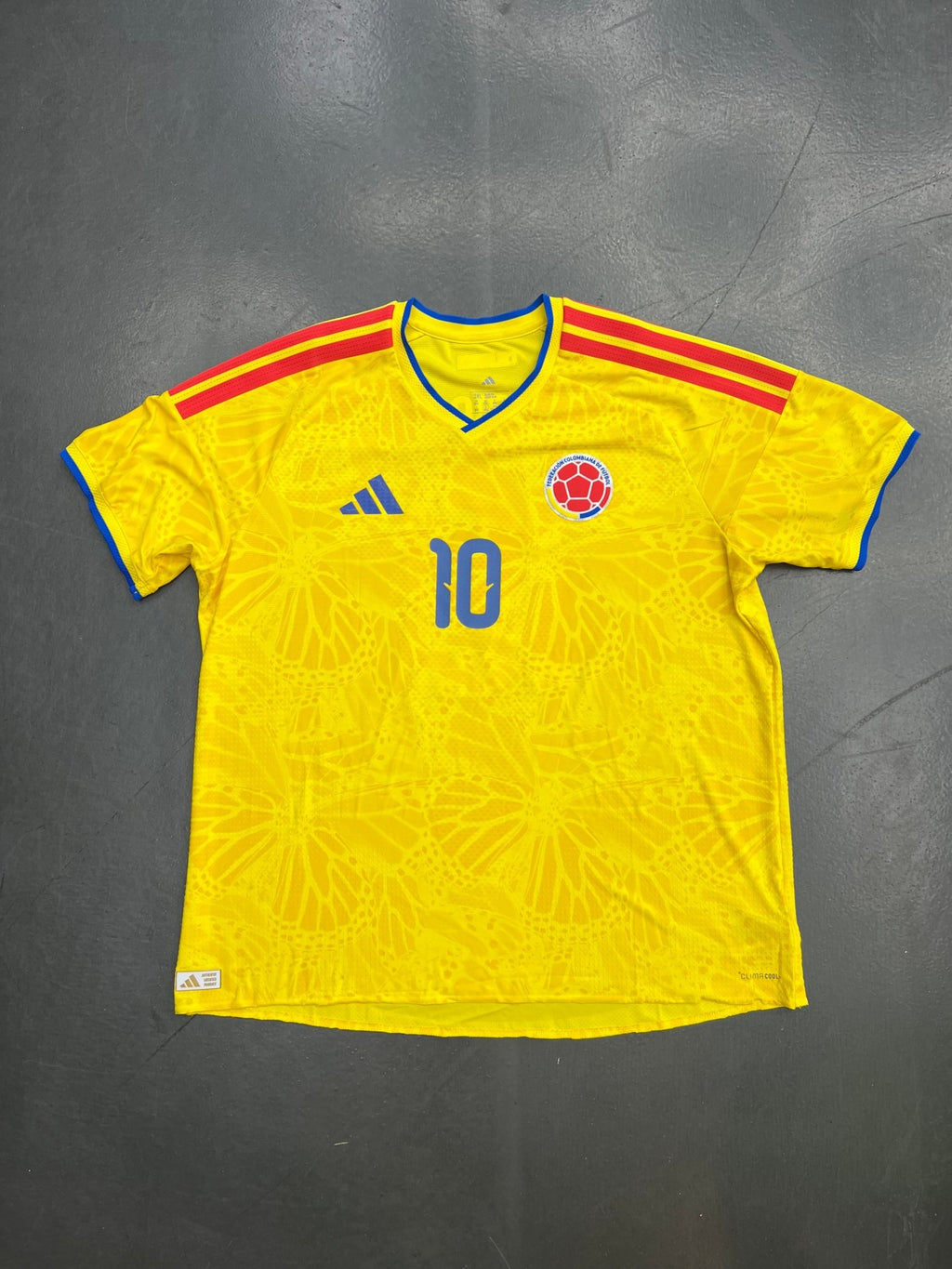Adidas Colombia 2026 World Cup Home Authentic Jersey – James Rodríguez 10 - STA Apparel - Colombia