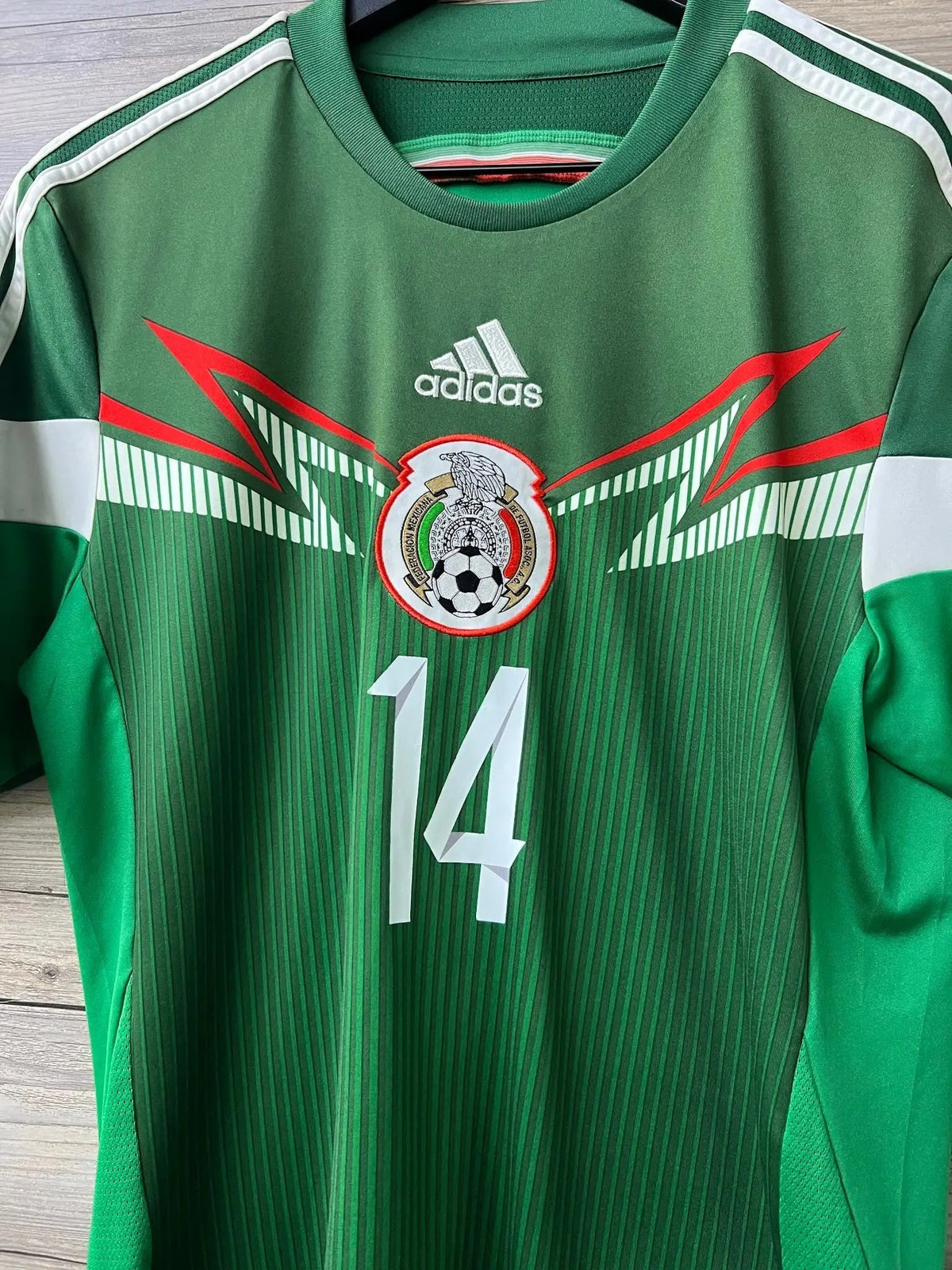 Adidas Mexico 2014 World Cup Home Jersey – Chicharito #14 - STA Apparel - Mexico