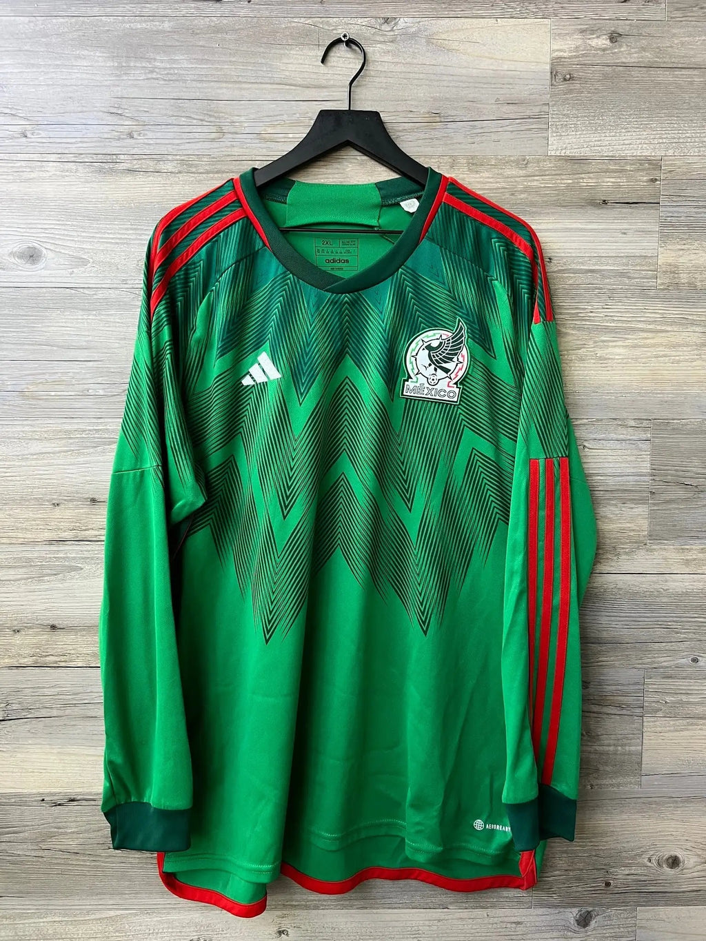 Adidas Mexico 2022 World Cup Home Long-Sleeve Jersey - STA Apparel - Mexico