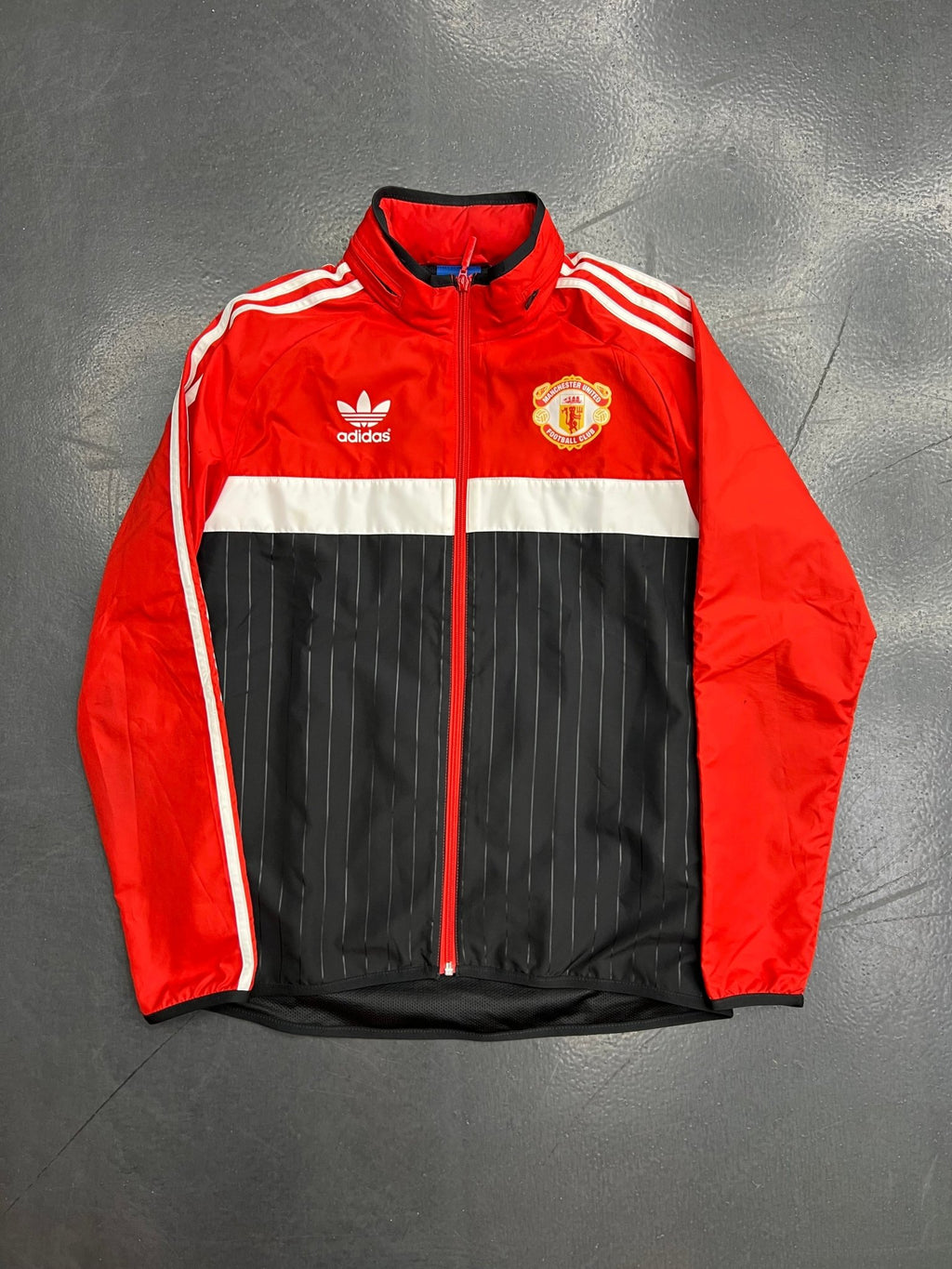 Adidas Originals Red Manchester United adicolor Full - Zip Track Jacket - STA Apparel - Manchester United