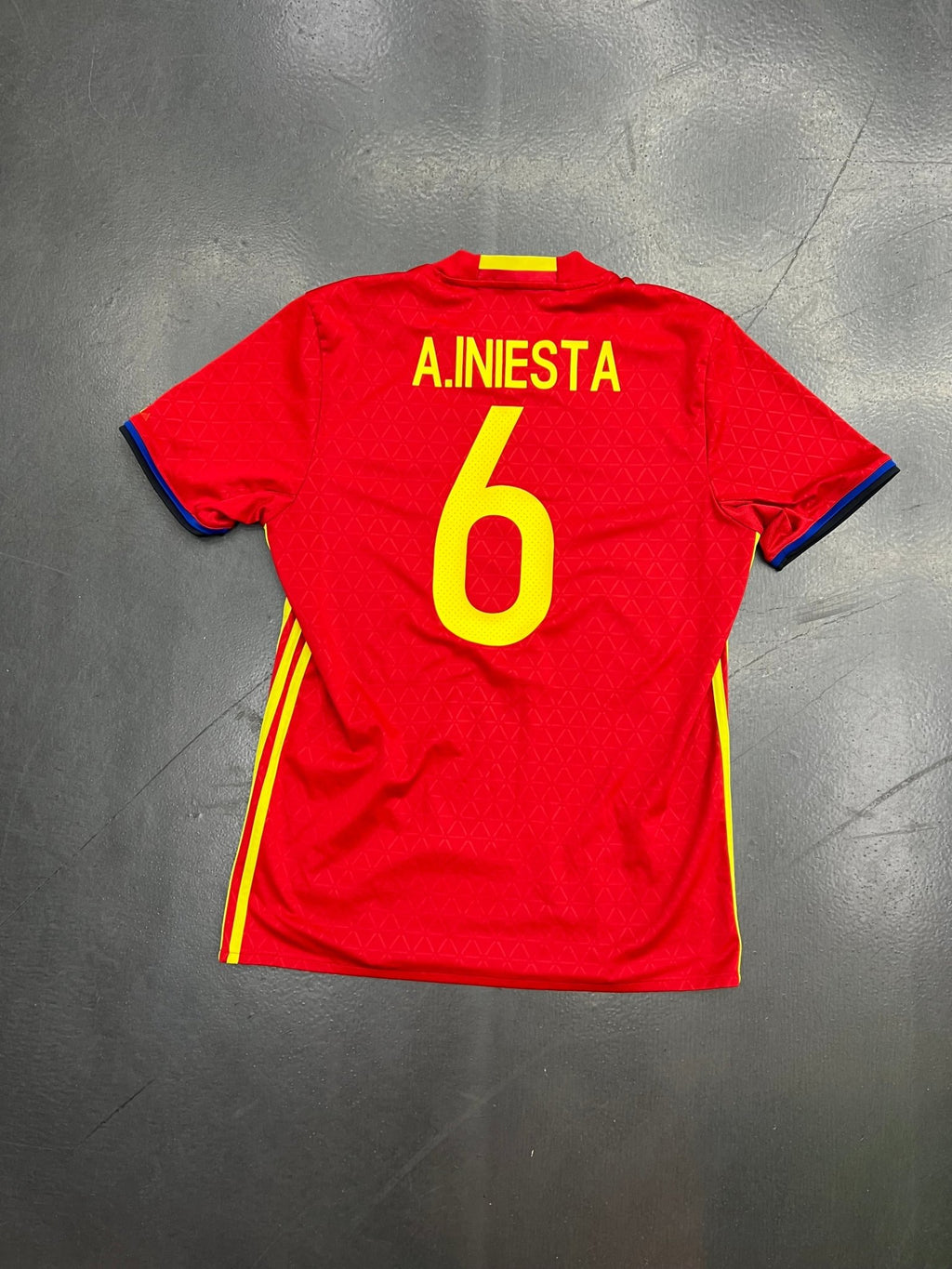 Adidas Spain 2016–2017 Home Jersey – Iniesta 6 - STA Apparel - SPAIN