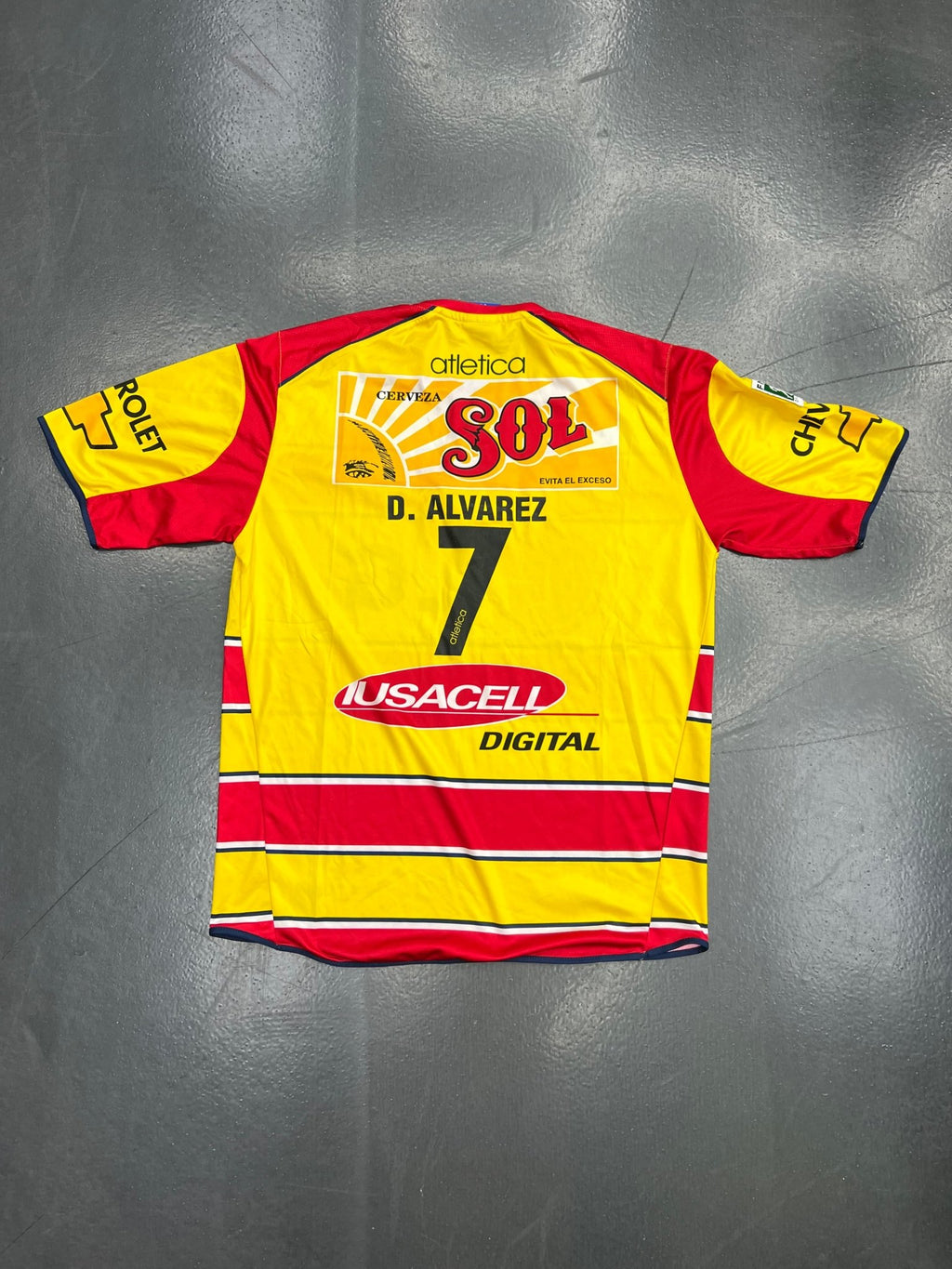 Atlética Monarcas Morelia 2003/04 Home Jersey – D. Álvarez 7 - STA Apparel - Monarcas morella