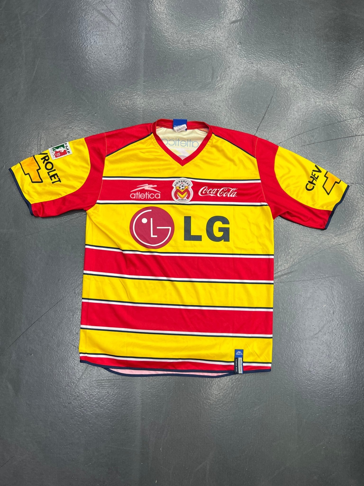 Atlética Monarcas Morelia 2003/04 Home Jersey – D. Álvarez 7 - STA Apparel - Monarcas morella