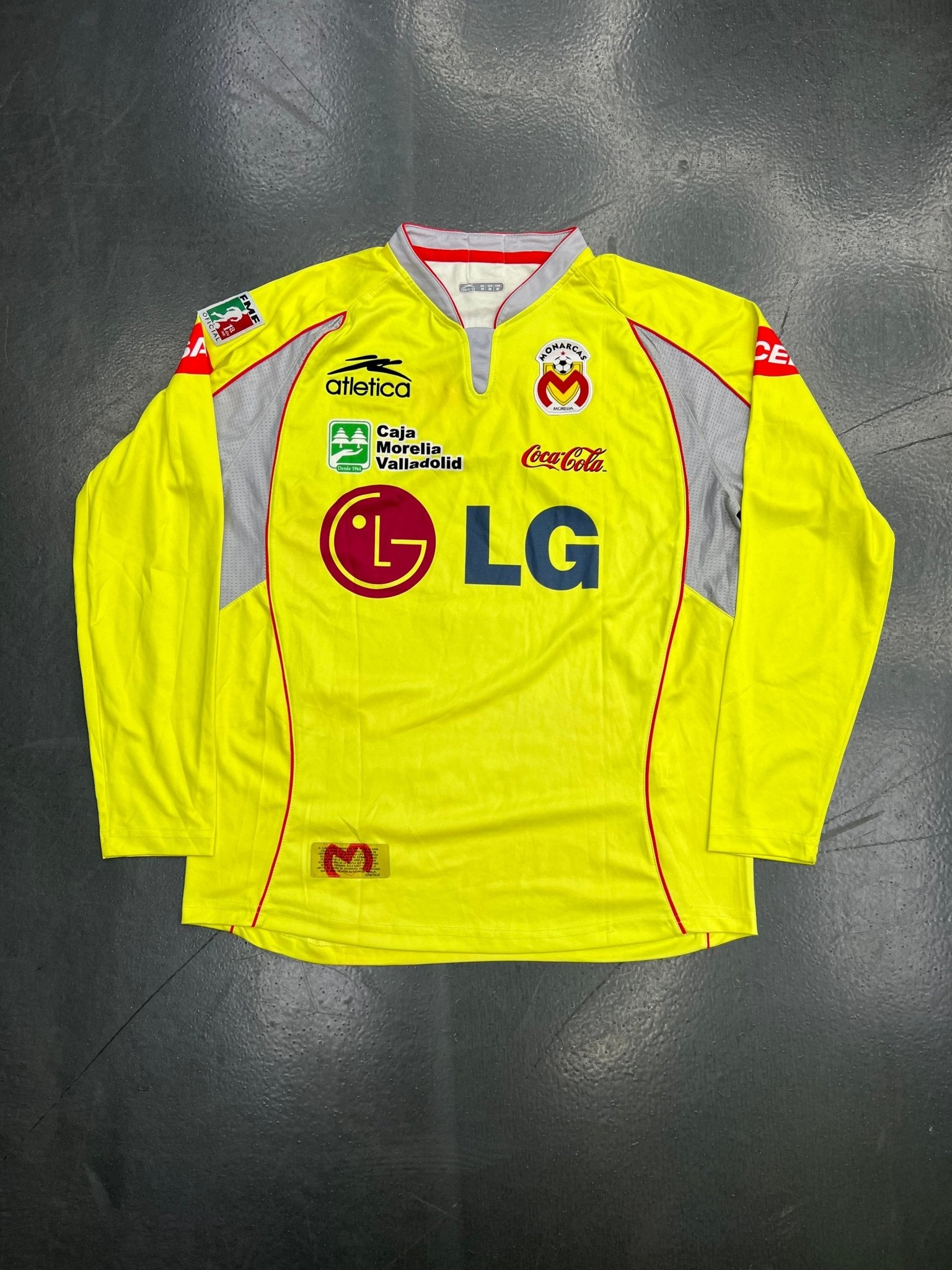 Atletica Monarcas Morelia 2005/06 Long Sleeve Home Jersey – 5 W. Tiago - STA Apparel - Monarcas morella