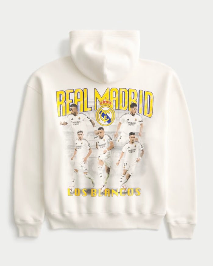 Boxy Real Madrid CF Graphic Hoodie - STA Apparel - Real Madrid