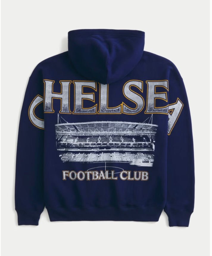 Chelsea Football Club Graphic Zip - Up Hoodie - STA Apparel - Chelsea