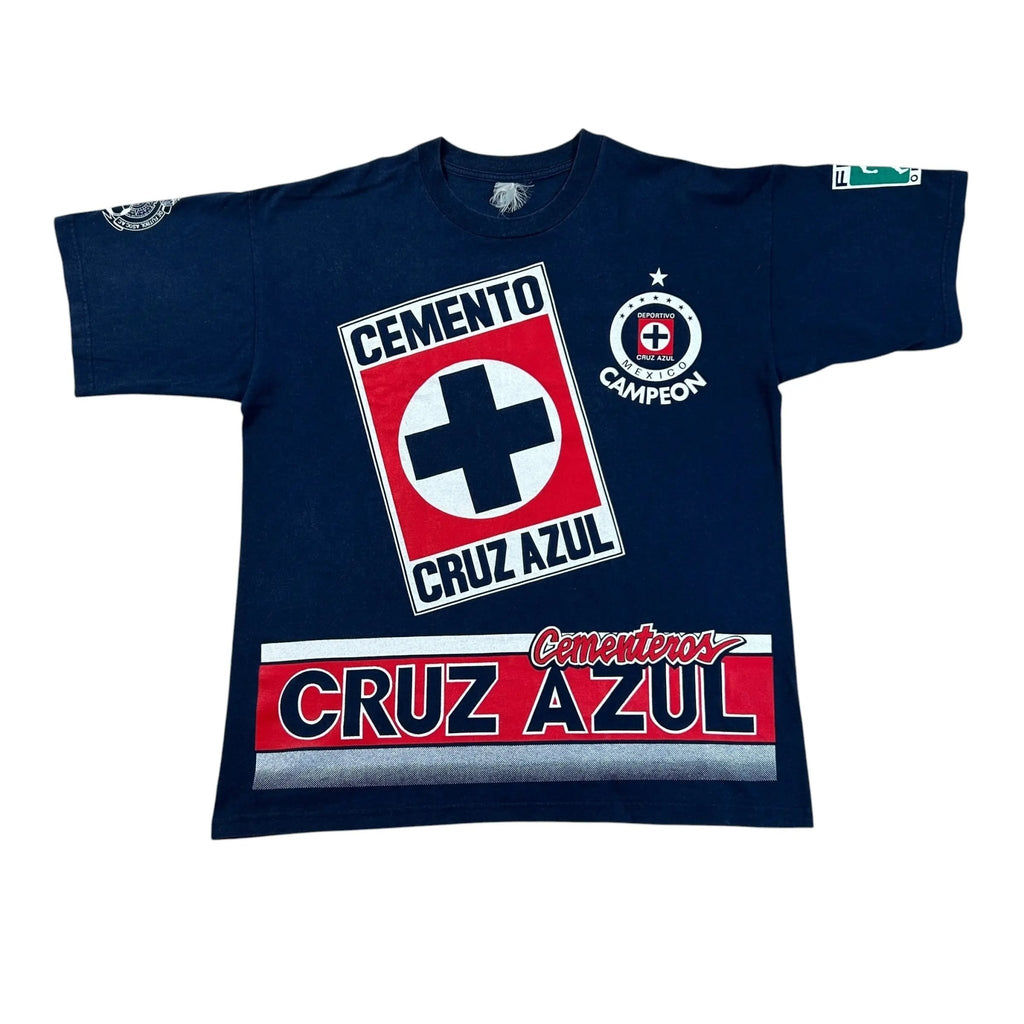 Cruz Azul – Double-Sided Graphic Tee – Navy - STA Apparel - Cruz Azul