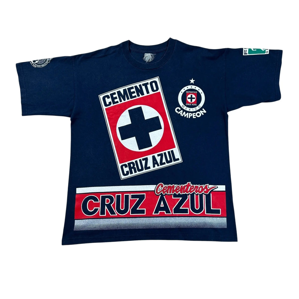 Cruz Azul – Double-Sided Graphic Tee – Navy - STA Apparel - Cruz Azul