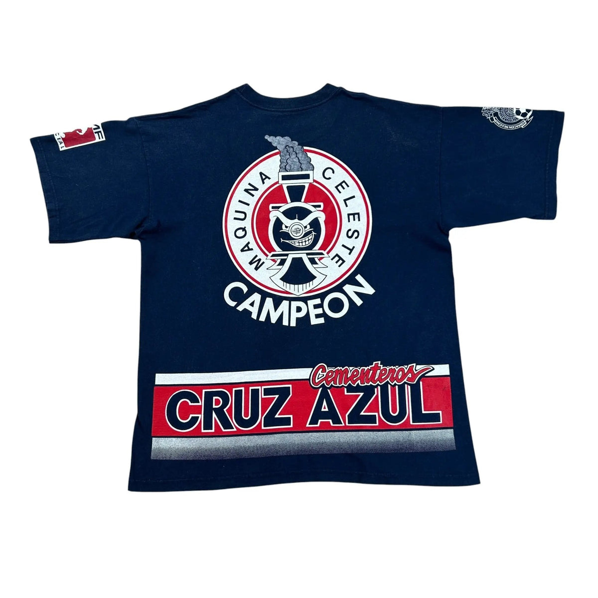 Cruz Azul – Double-Sided Graphic Tee – Navy - STA Apparel - Cruz Azul