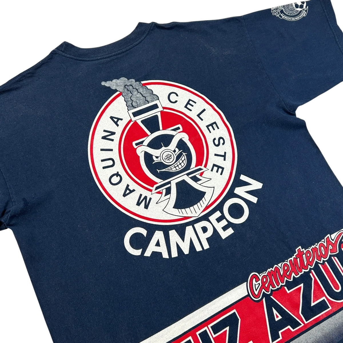 Cruz Azul – Double-Sided Graphic Tee – Navy - STA Apparel - Cruz Azul