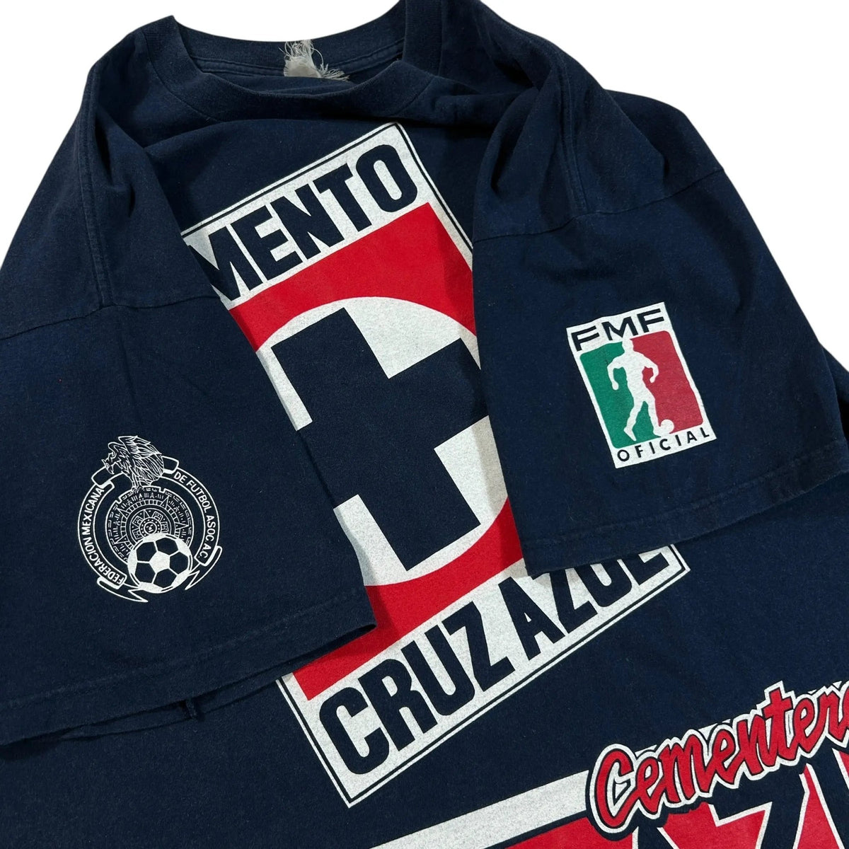 Cruz Azul – Double-Sided Graphic Tee – Navy - STA Apparel - Cruz Azul