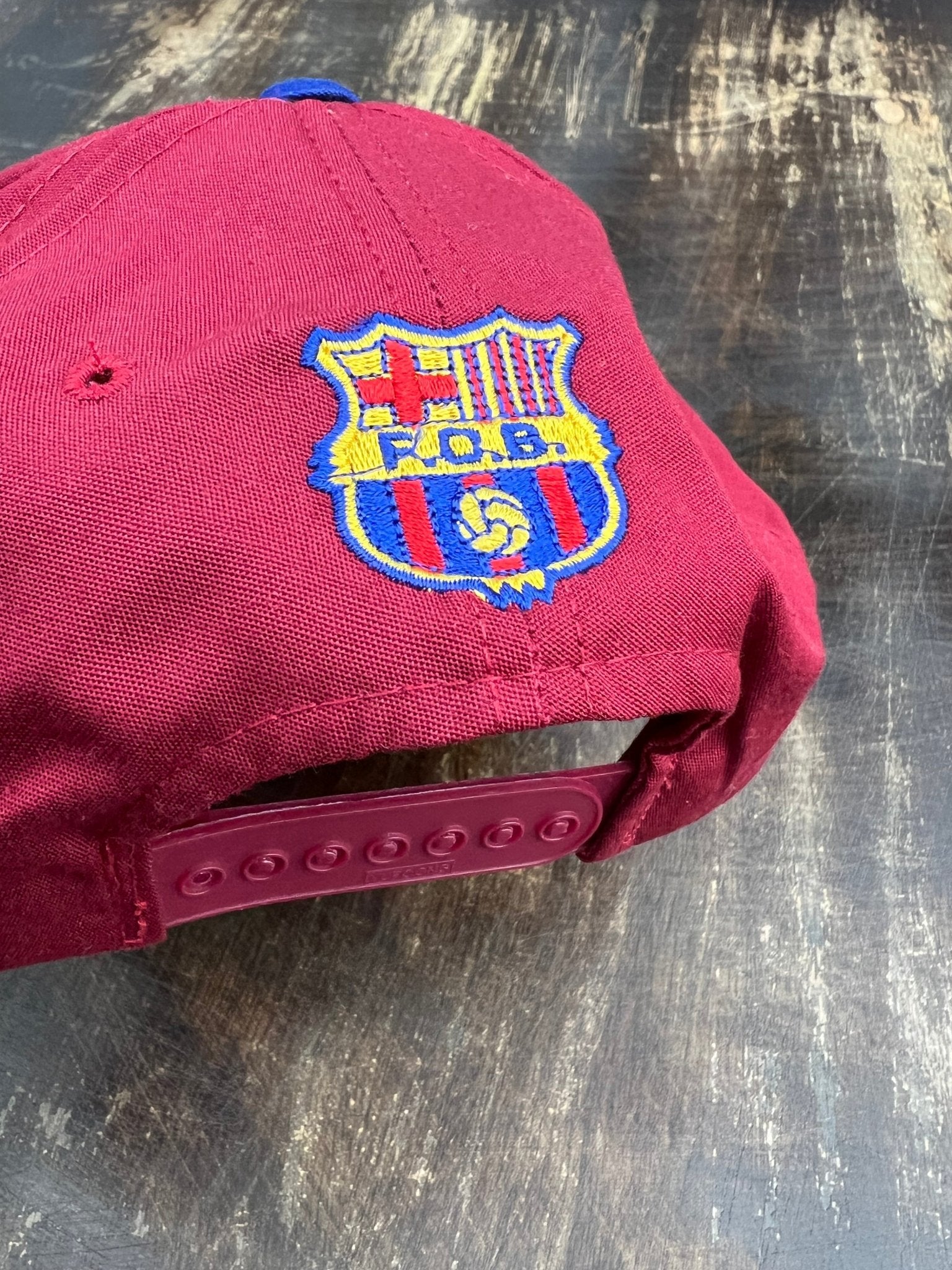 FC Barcelona Vintage Snapback – Classic Maroon & Blue Edition - STA Apparel - Barcelona