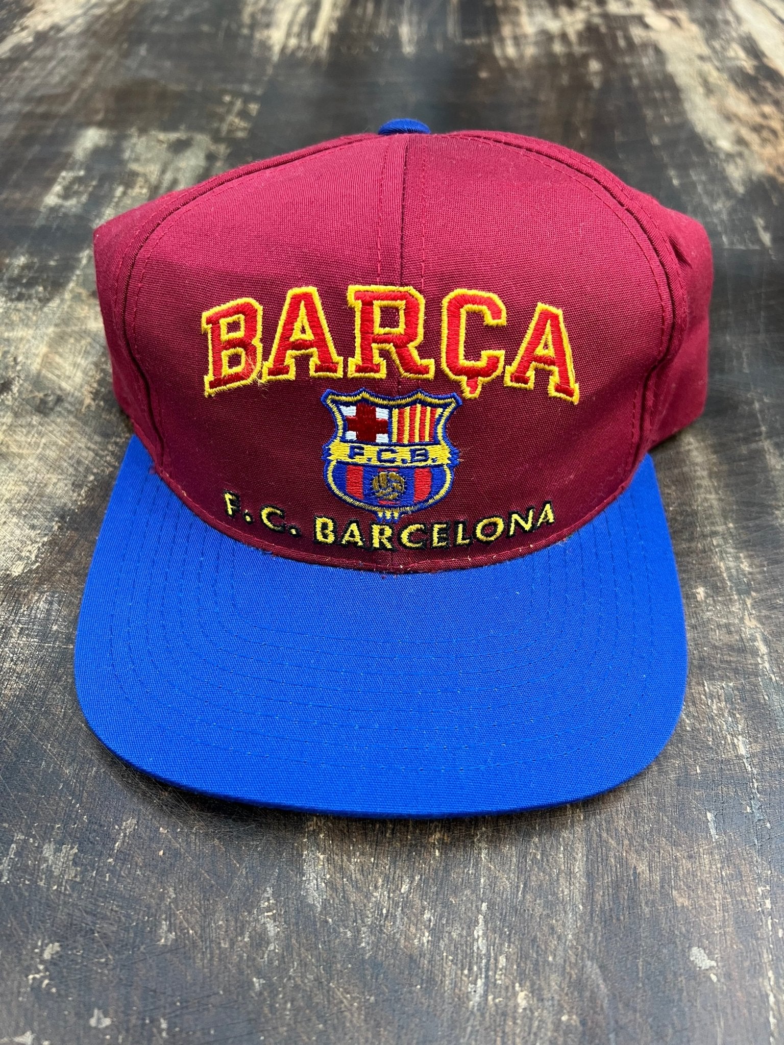 FC Barcelona Vintage Snapback – Classic Maroon & Blue Edition - STA Apparel - Barcelona