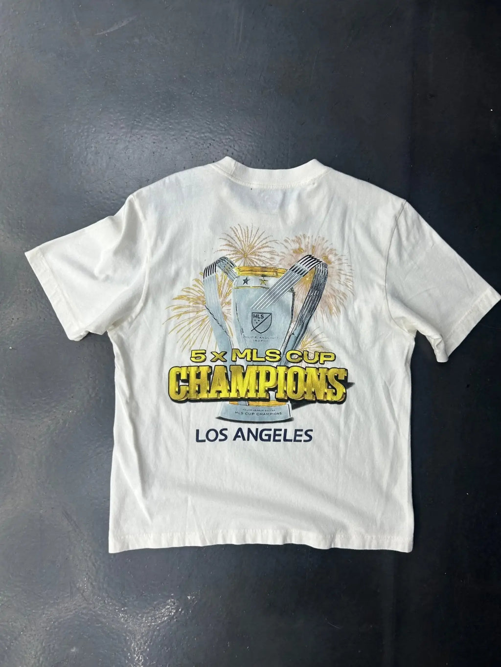 LA Galaxy “5× MLS Cup Champions” T-Shirt - STA Apparel - LA Galaxy