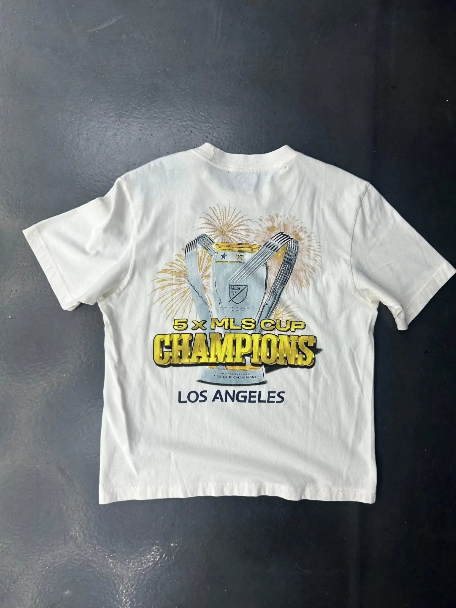 LA Galaxy “5× MLS Cup Champions” T-Shirt - STA Apparel - LA Galaxy