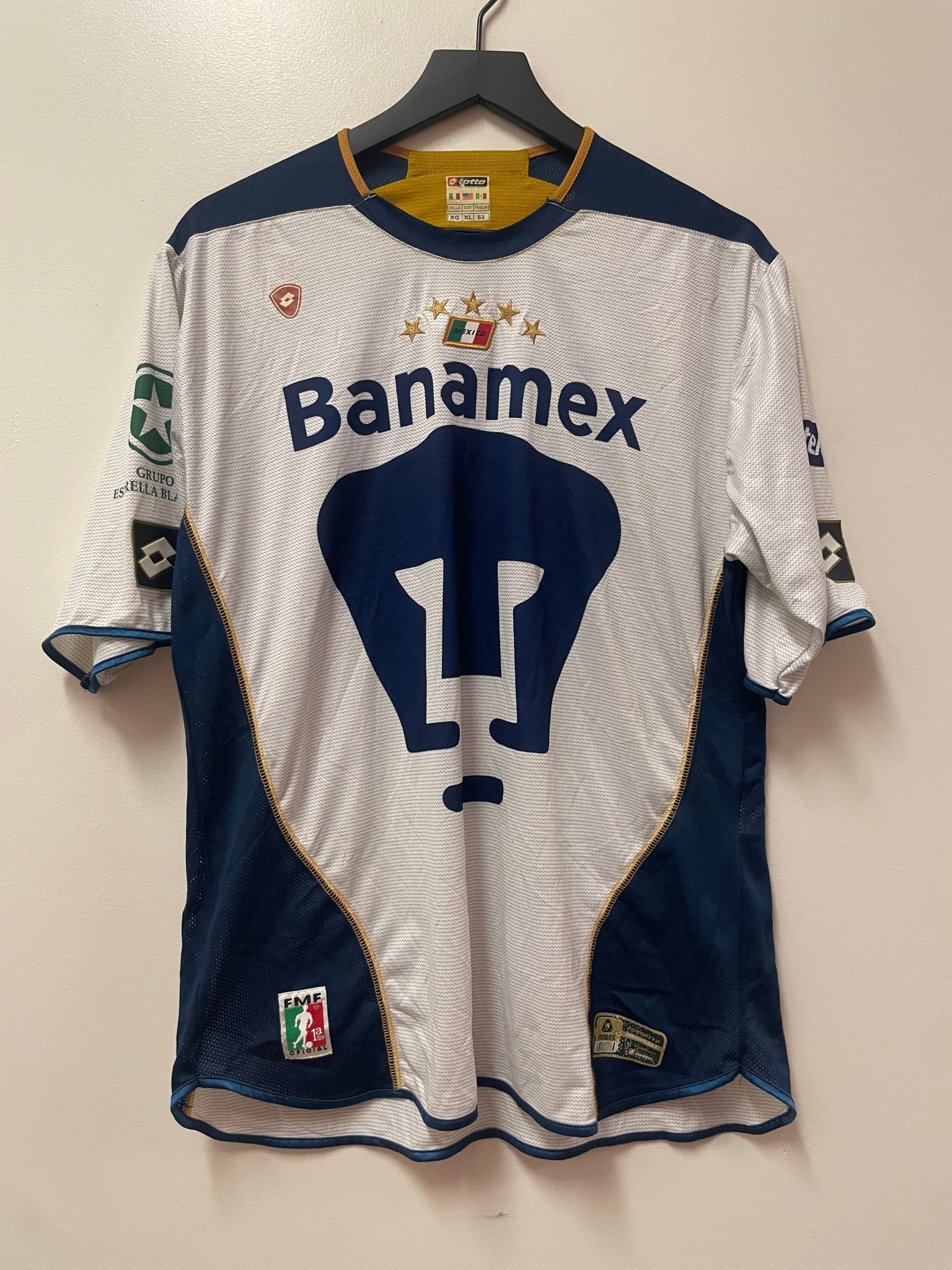 Lotto Pumas UNAM 2004–2005 Home Jersey - STA Apparel - Pumas