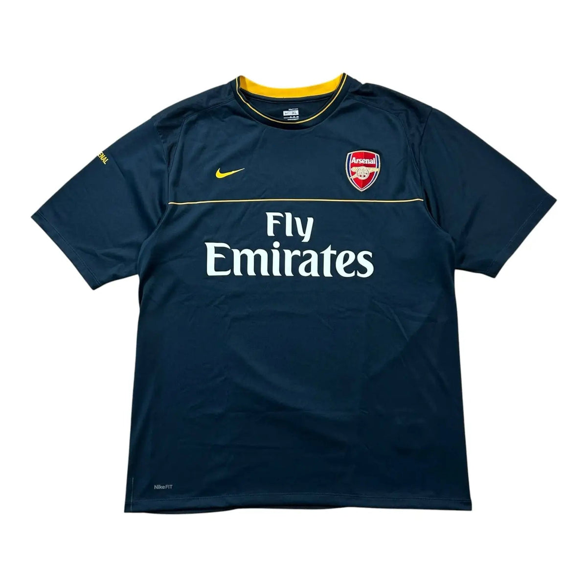 Nike – Arsenal – 2008–09 – Training Shirt – Navy/Gold - STA Apparel - Arsenal