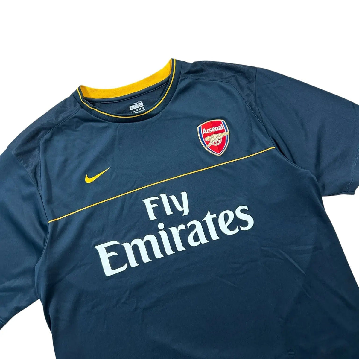Nike – Arsenal – 2008–09 – Training Shirt – Navy/Gold - STA Apparel - Arsenal