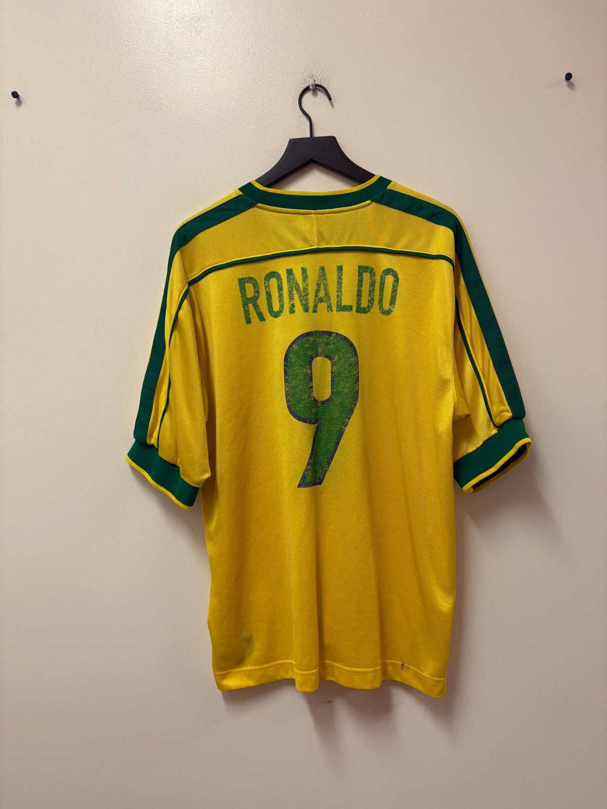 Nike Brazil 1998–2000 Home Jersey – Ronaldo 9 - STA Apparel - Brazil