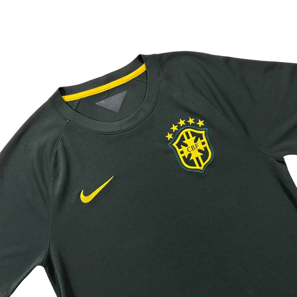 Nike – Brazil – Dri-FIT Training Shirt – Black/Yellow - STA Apparel - Brazil
