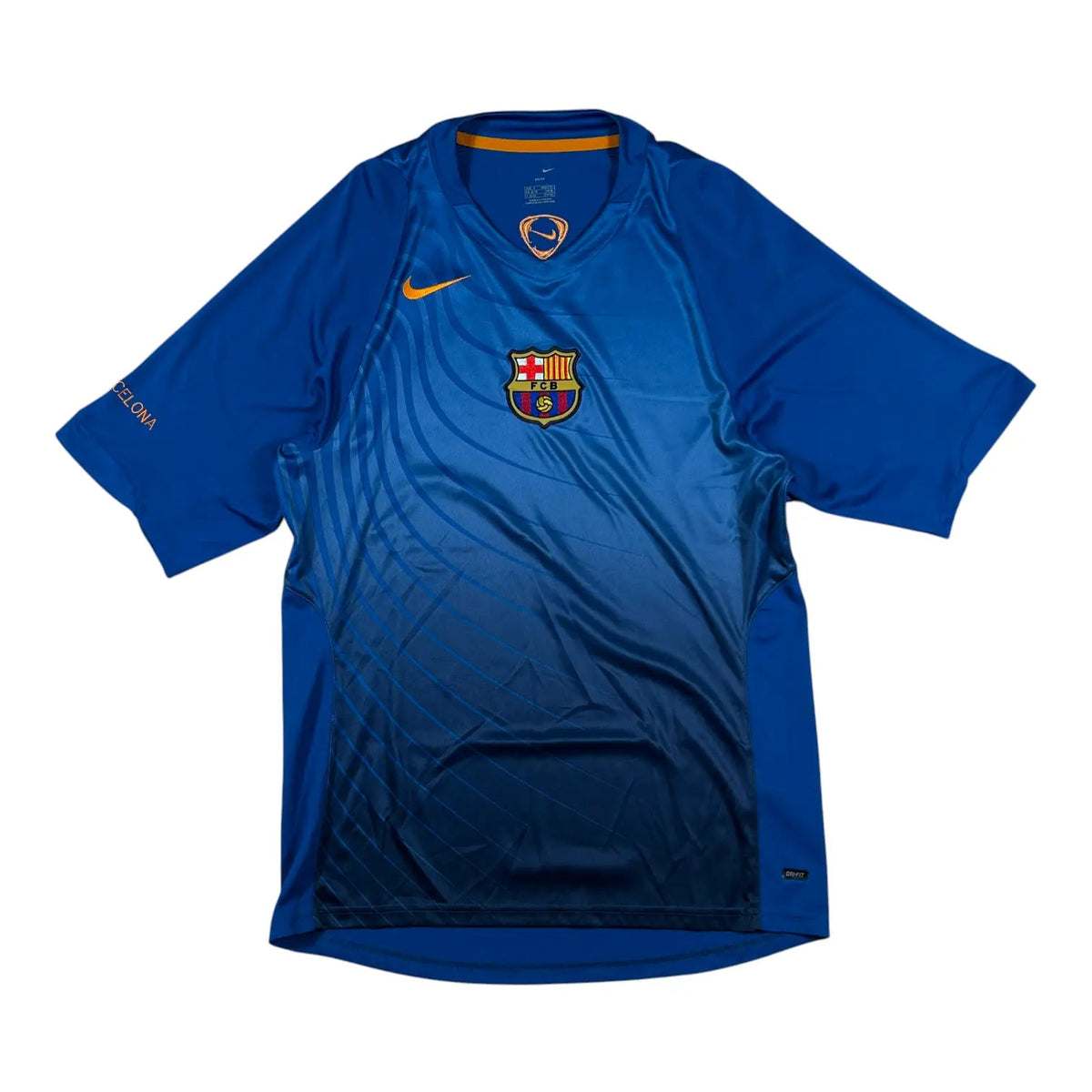 Nike – FC Barcelona – 2006–07 – Gradient Lines Training Shirt – Blue/Orange - STA Apparel - Barcelona