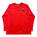 Nike – FC Barcelona – 2008–09 – Long Sleeve Training Shirt – Orange/Gold - STA Apparel - Barcelona